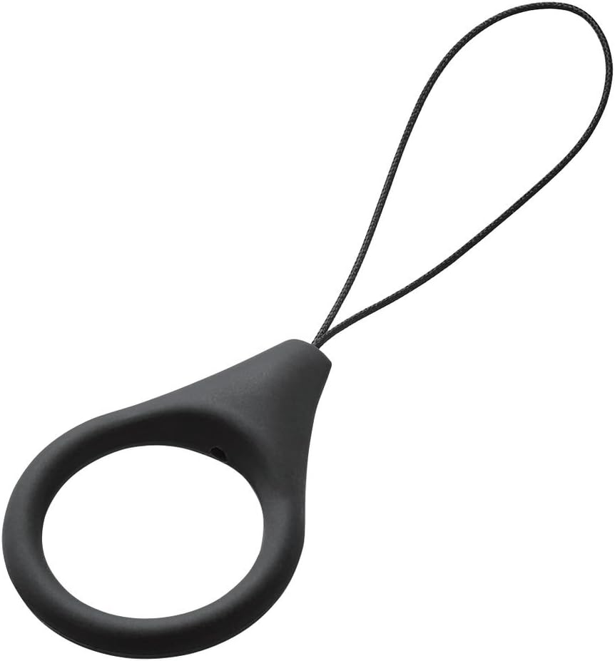 Elecom P-STF01LBK Ring Strap, for Cell Phones, Smartphones, Size L, Inner Diameter 0.9 Inches (22 Mm), Silicone Anti-Slip Fingers, Black image number 4