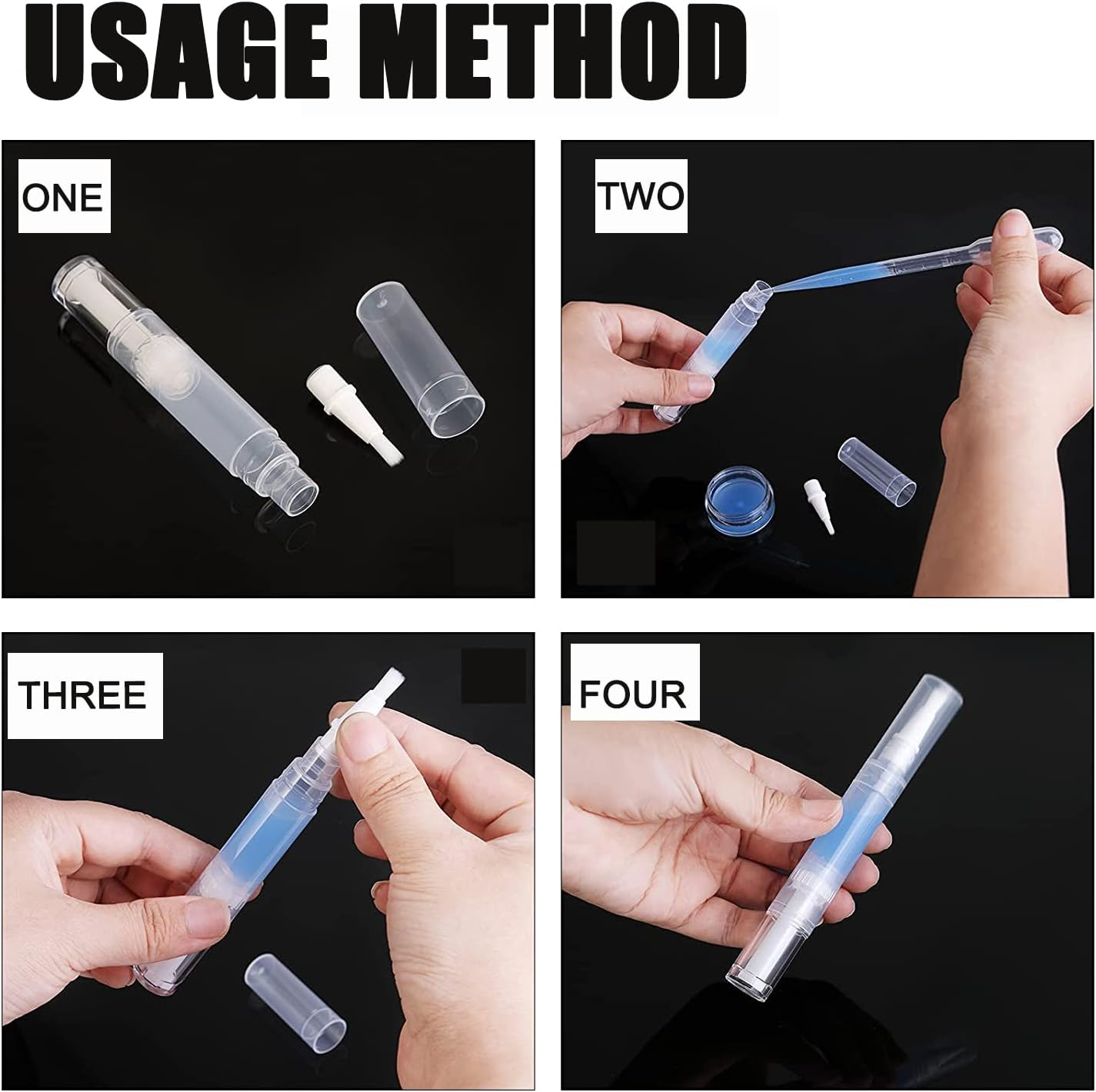 6Pcs 3 Ml Transparent Twist Pen,Transparent Twist Pen Empty Nail Oil Pen Brush,Empty Nail Oil Pen with Brush Tip,Disposable Nail Twist Pens, Empty Nail Oil Pen,Empty Cuticle Oil Twist Pen Brush