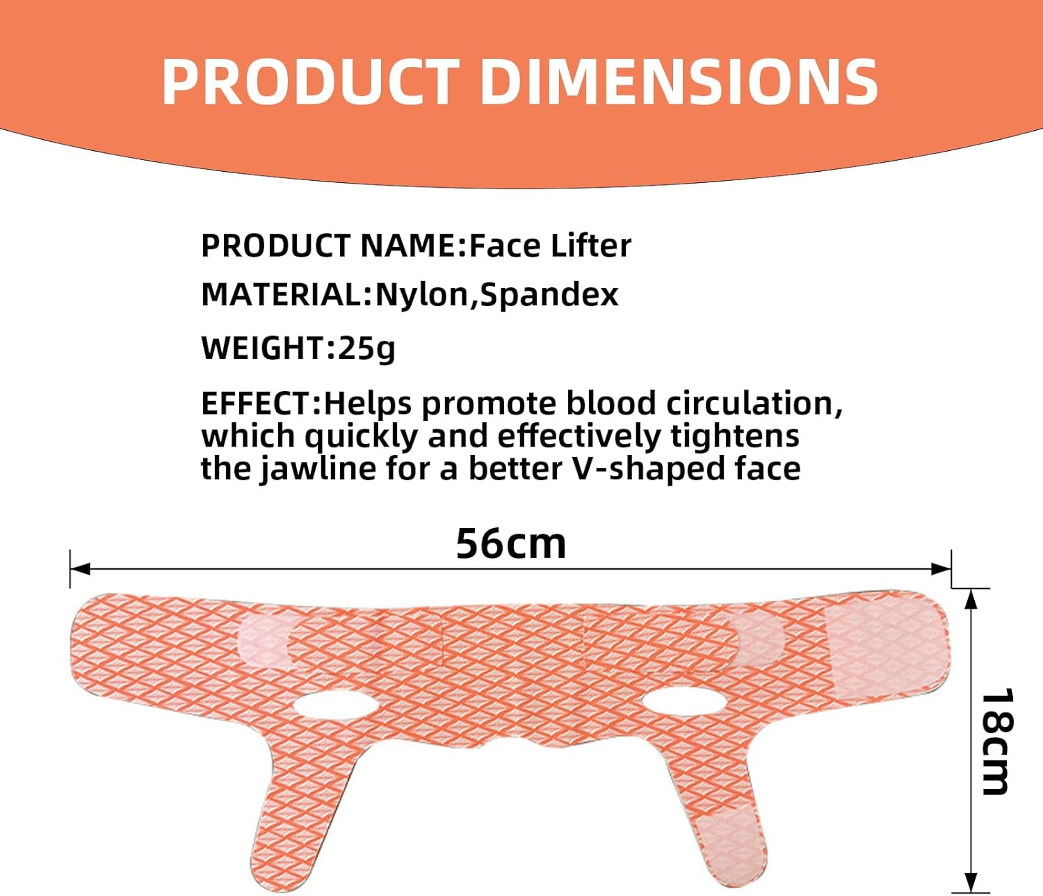 Hzqzaoan Reusable Double Chin Reducer Strap - Comfortable Chin Strap for Face Slimming & Jawline Definition | Breathable V-Line Lifting Mask for Women (Sleep-Friendly & Skin-Tightening) image number 3