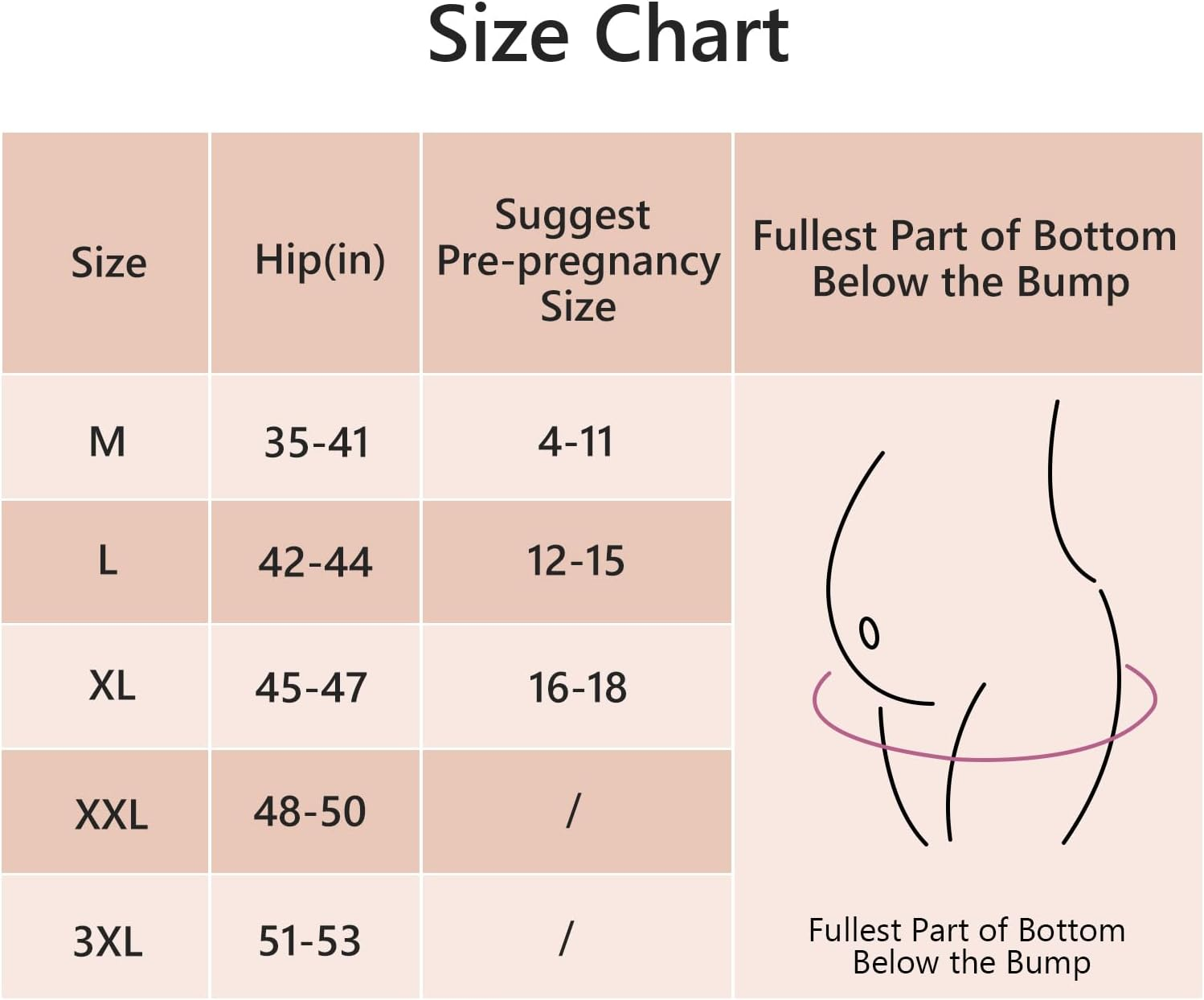 Angelhood Maternity Underwear over Bump, Seamless Maternity Support Panties, plus Size, Multi Pack image number 2