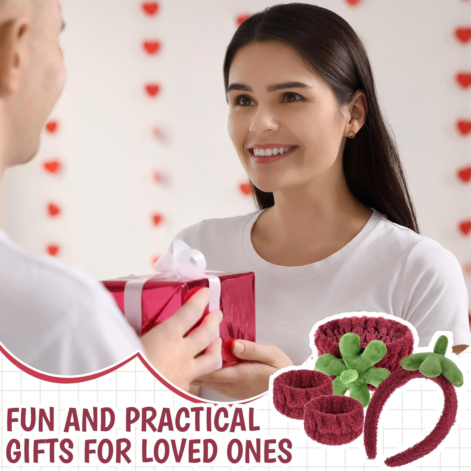 Pack of 4 Spa Face Headband Wrist Wash Bands Set, Elastic Make up Hair Band, Women'S Skincare Hairband, Spa Hair Band for Face Washing, Shower, Yoga, Exercise, Skin Care image number 1