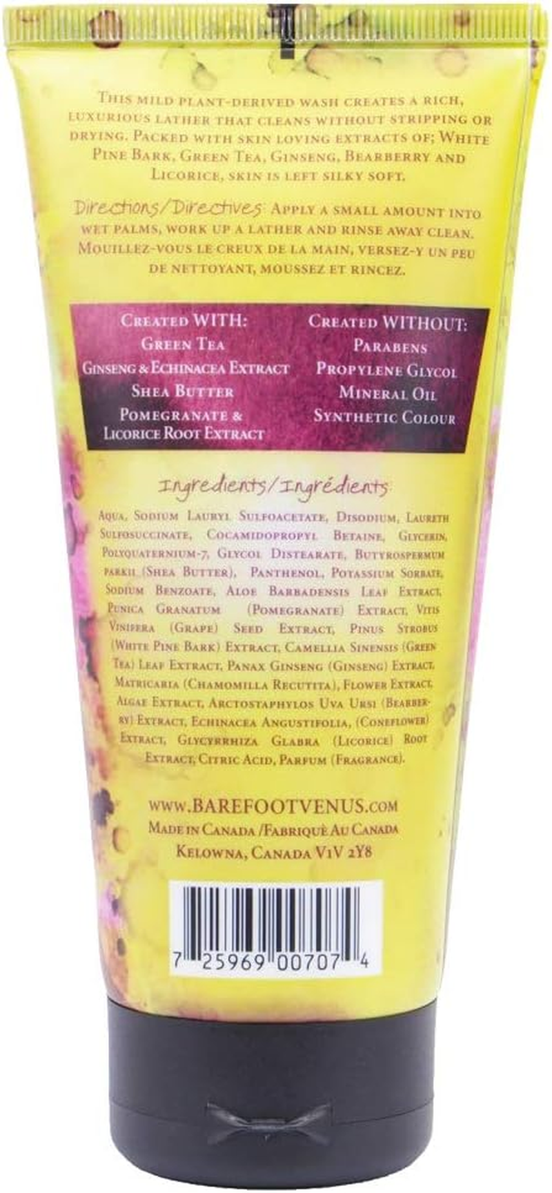 Barefoot Venus BODY Shower Gel with Shea Butter 5.9 OZ