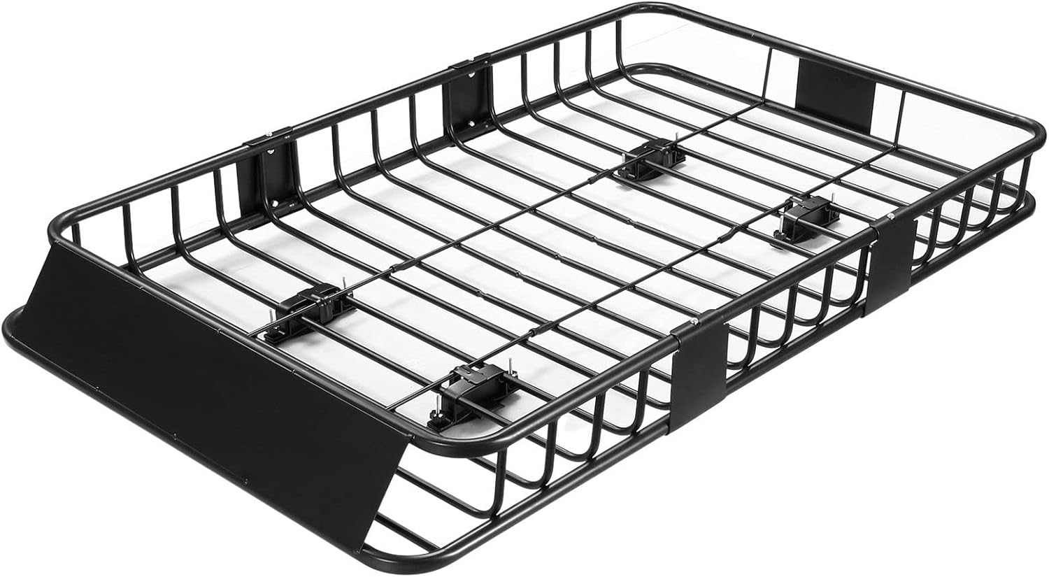 SHOGUN 2 in 1 Universal Roof Rack Cargo with Extension Car Top Luggage Holder Carrier Basket for SUV, Truck & Car Heavy Duty Steel Construction 120KG Capacity image number 4