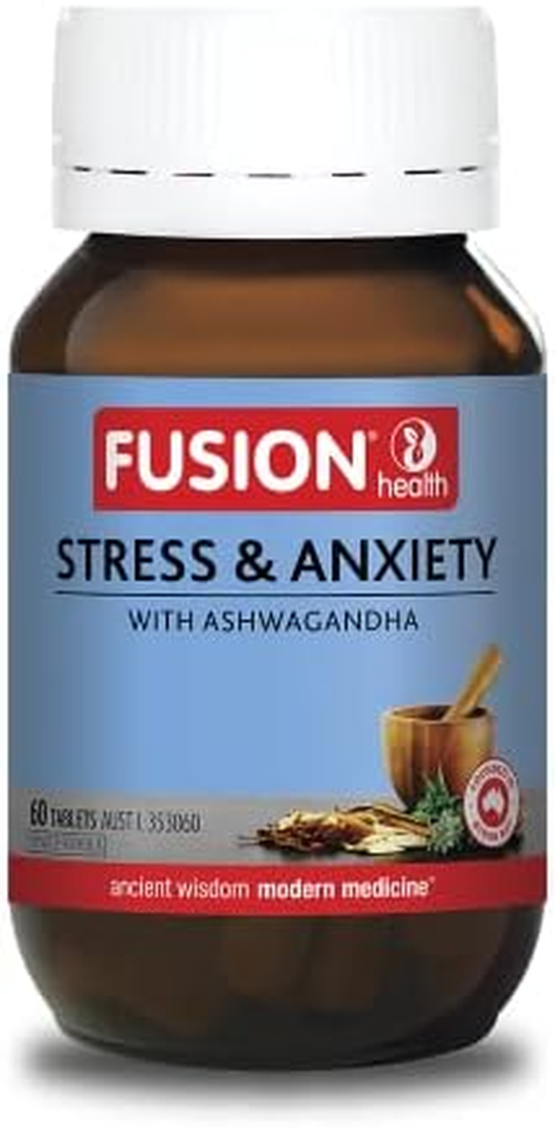 Fusion Health Stress & Anxiety with Ashwagandha 60 Tablets