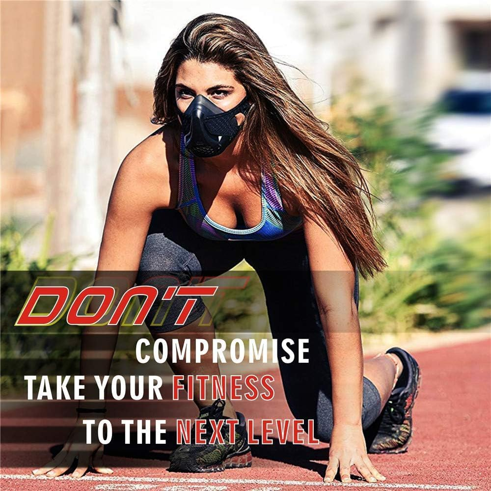 LQLXLY High Altitude Training Mask, 24 Breathing Resistance Levels, Black, Ultimate Fitness Cardio Workout Equipment image number 4