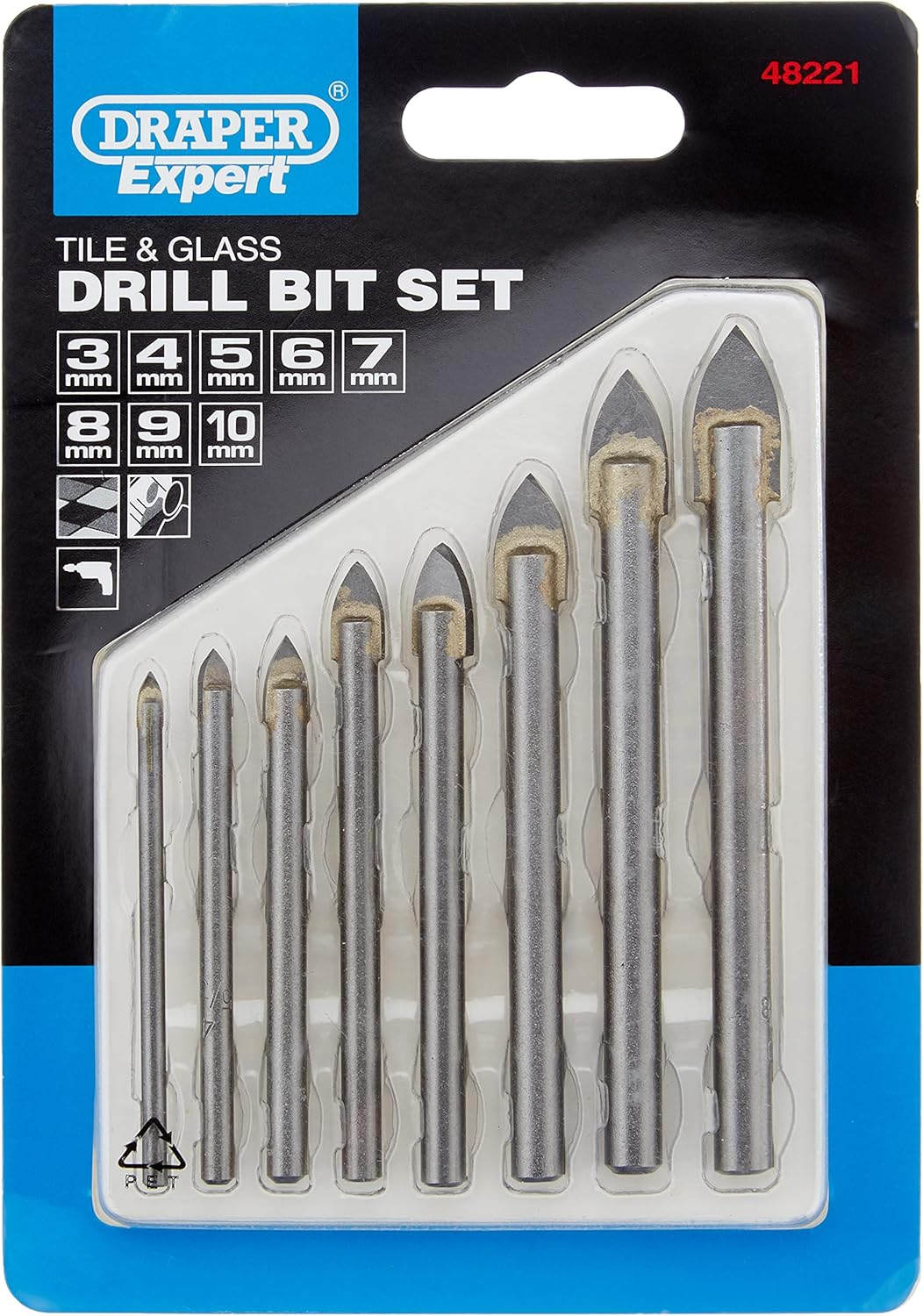 Draper Expert 48221 8-Piece Tile and Glass Drilling Set image number 3