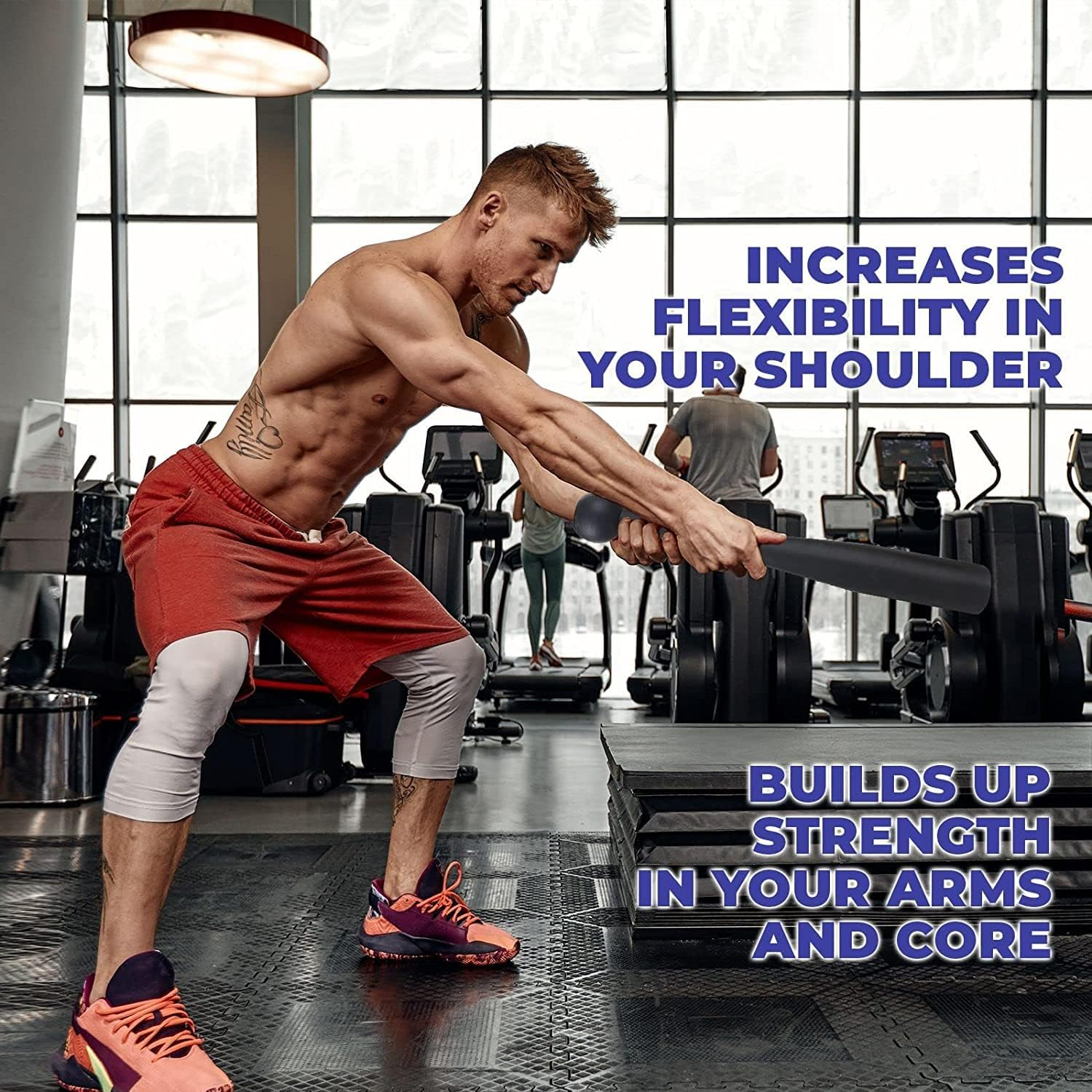 HCE 2KG to 12KG Indian Club Bell - Unbreakable Exercise Bat - Premium Quality Steel Power Club Bell Swings - Pro-Grade Indestructible Indian Bell for Crossfit, Bootcamp, MMA, WOD, Muscle Rehab, Cardio, Arm Strength Training, Fitness, Sports image number 5