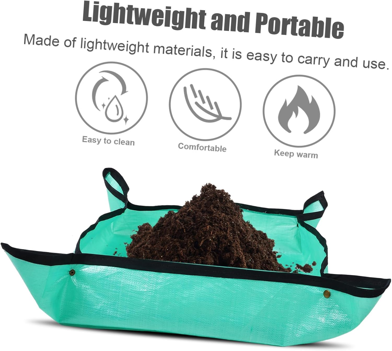 DECOMELODY Indoor Plant Potting Soil Mat Multi-Use Home Gardening Mats for Soil Changing Pe Material image number 1