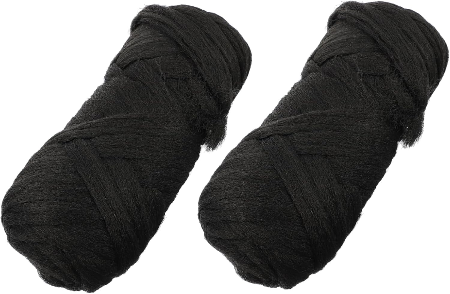 Healeved 2 Rolls Brazilian Wool Braid Hair Accessories Braid Hair Wire Hair Accessory Women Styling Wig Braid Hair Line Hair Extensions Line Long Realistic Wig Long Straight Hair Wire