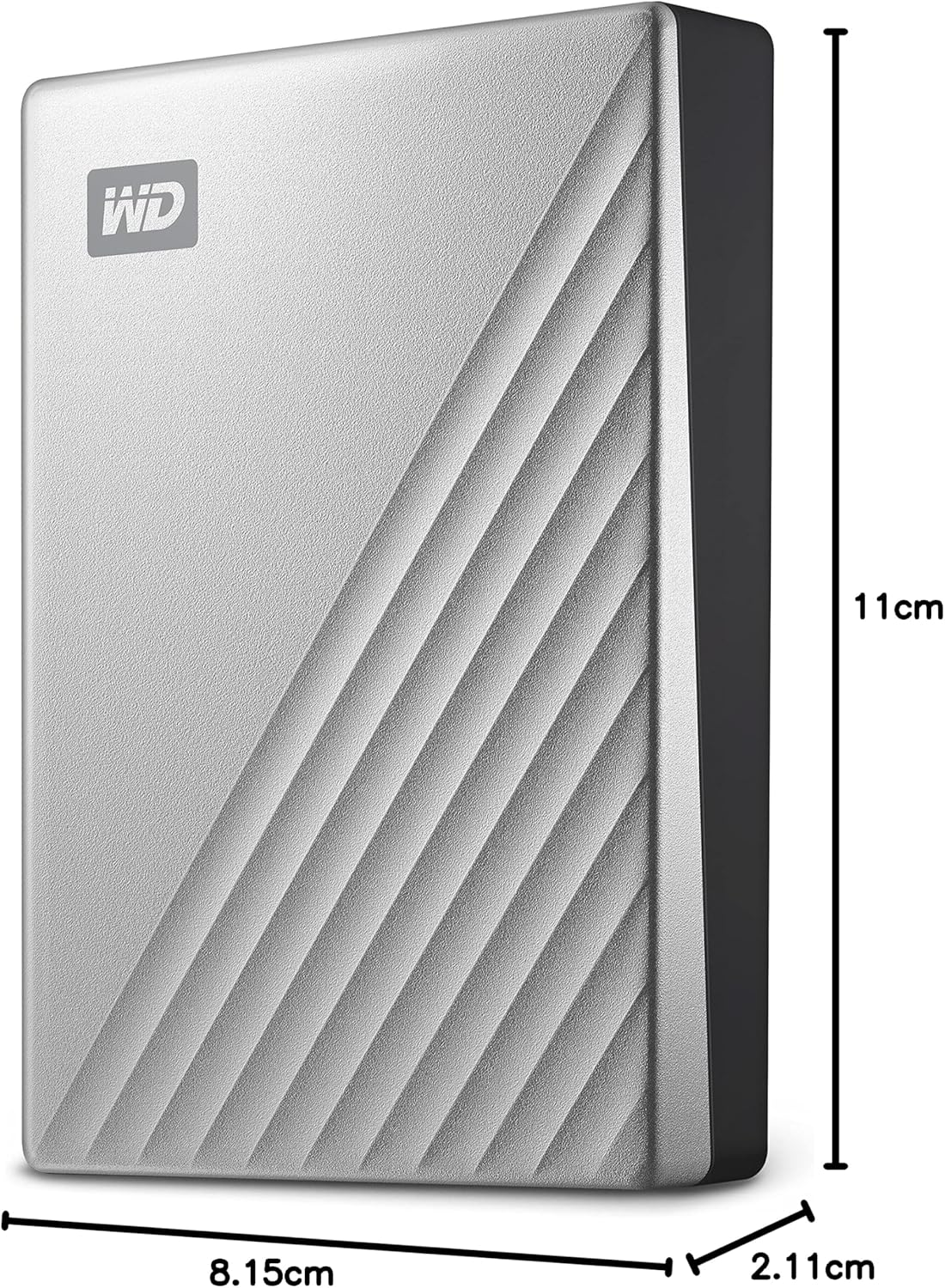 Western Digital My Passport Ultra USB-C Drive, Wdbftm0040Bsl-Wesn,Silver,4Tb image number 1