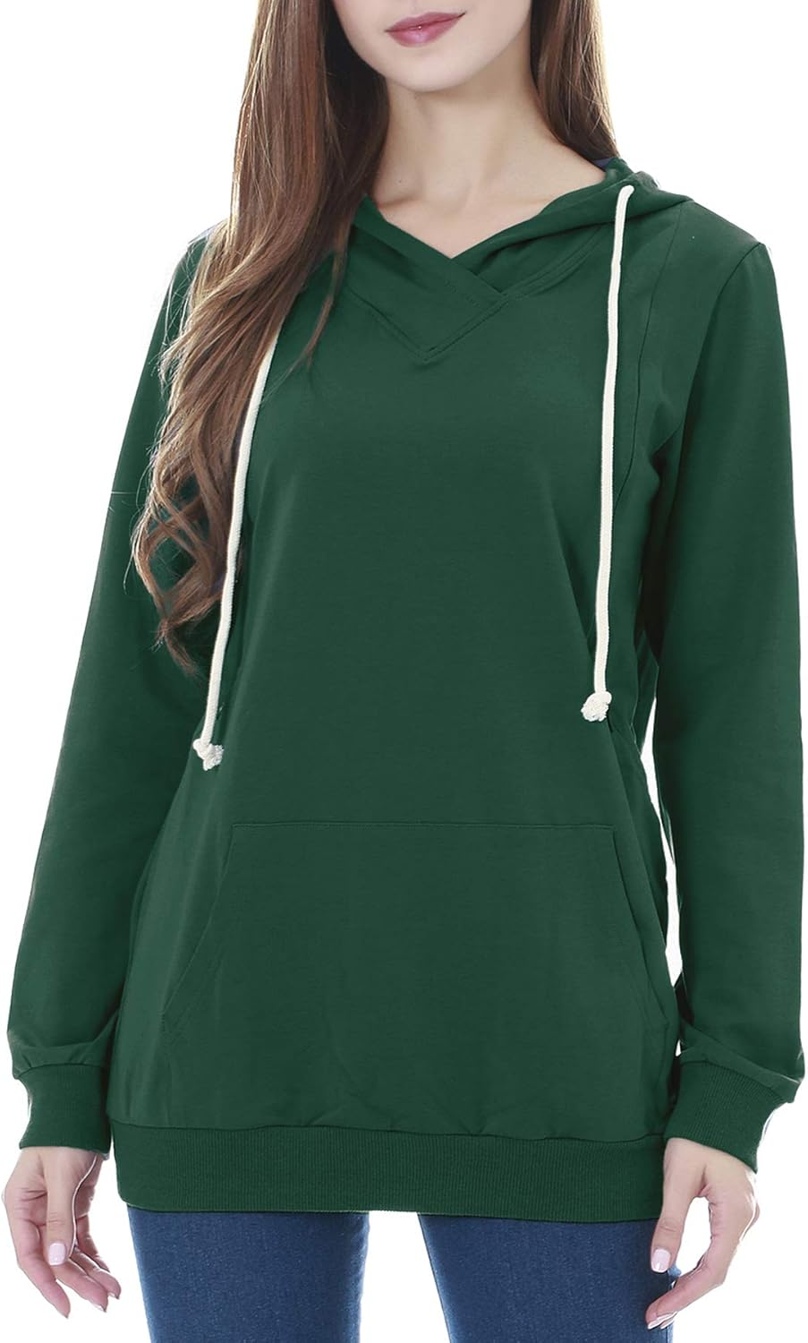 Smallshow Maternity Nursing Hoodies Women&rsquo;S Long Sleeve Breastfeeding Sweatshirt