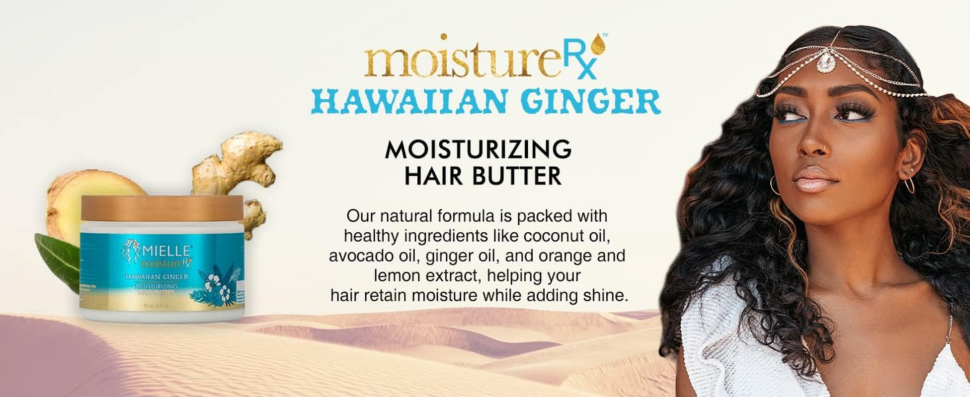 Mielle Moisture RX Hawaiian Ginger Moisturizing Hair Butter 340 G image number 4