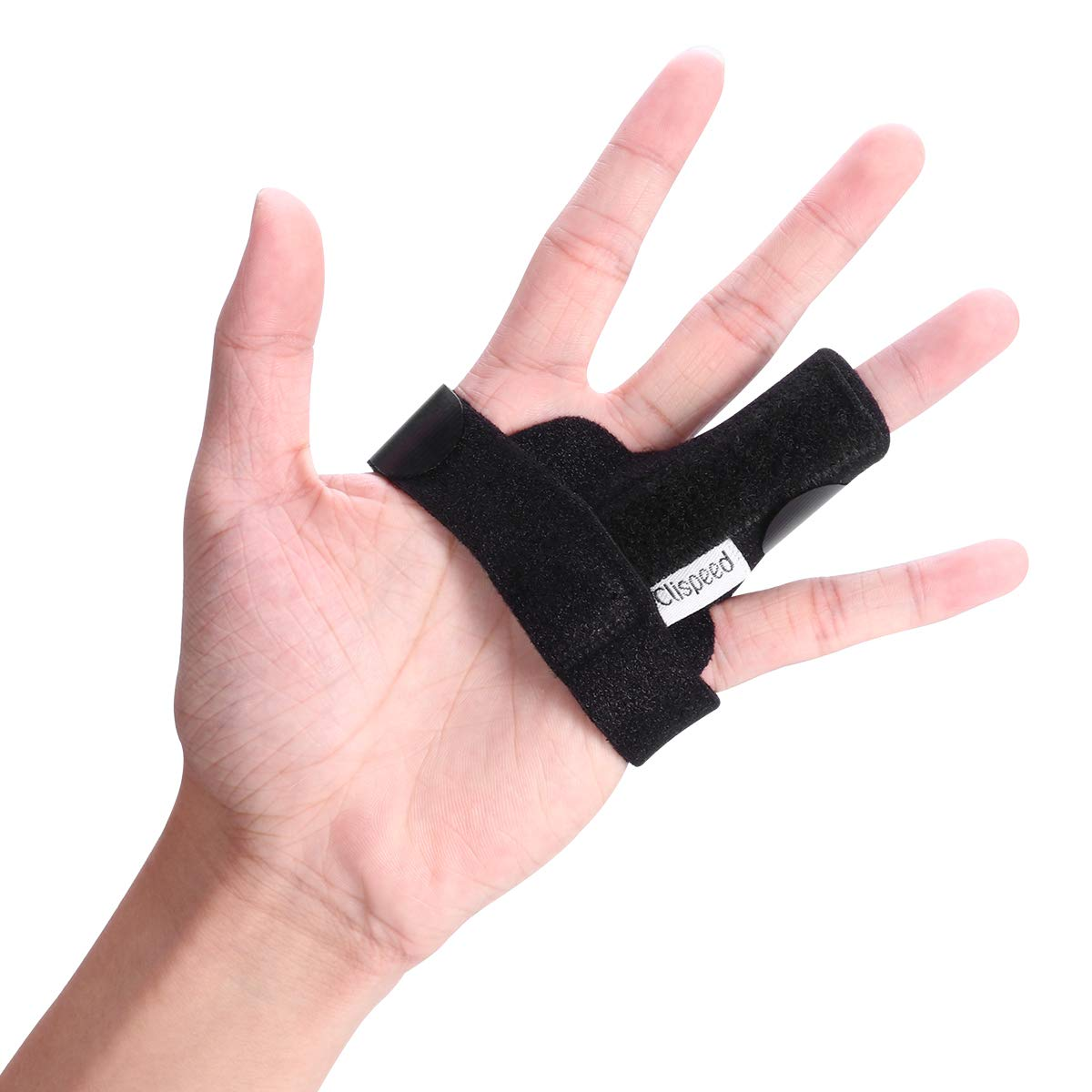 Splint Built-In Aluminium Support Adjustable Brace for (Black) image number 1