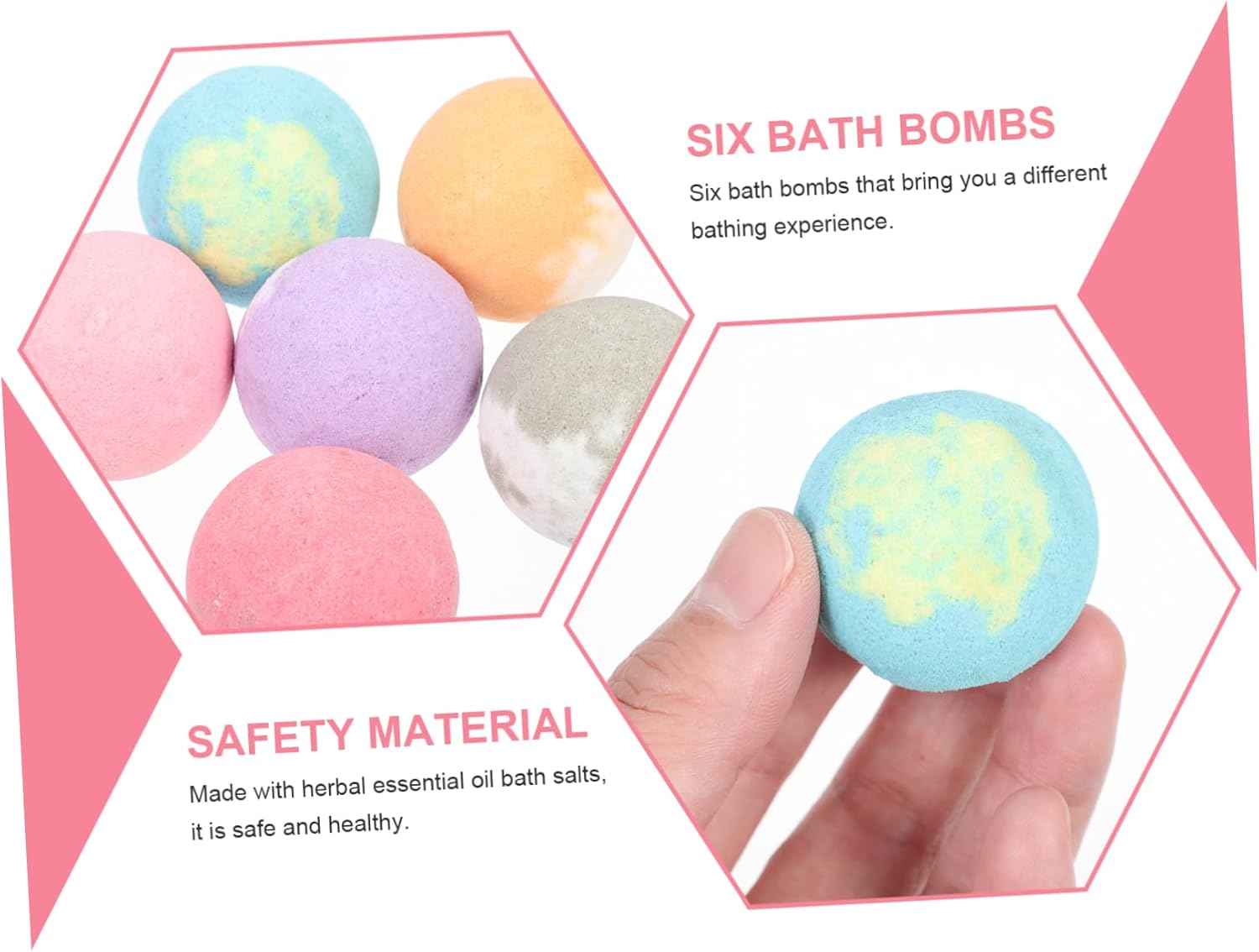 OSOLADY 6Pcs for Skincare Soak Balls Smooth Moisturizing Whitening Exfoliating image number 3