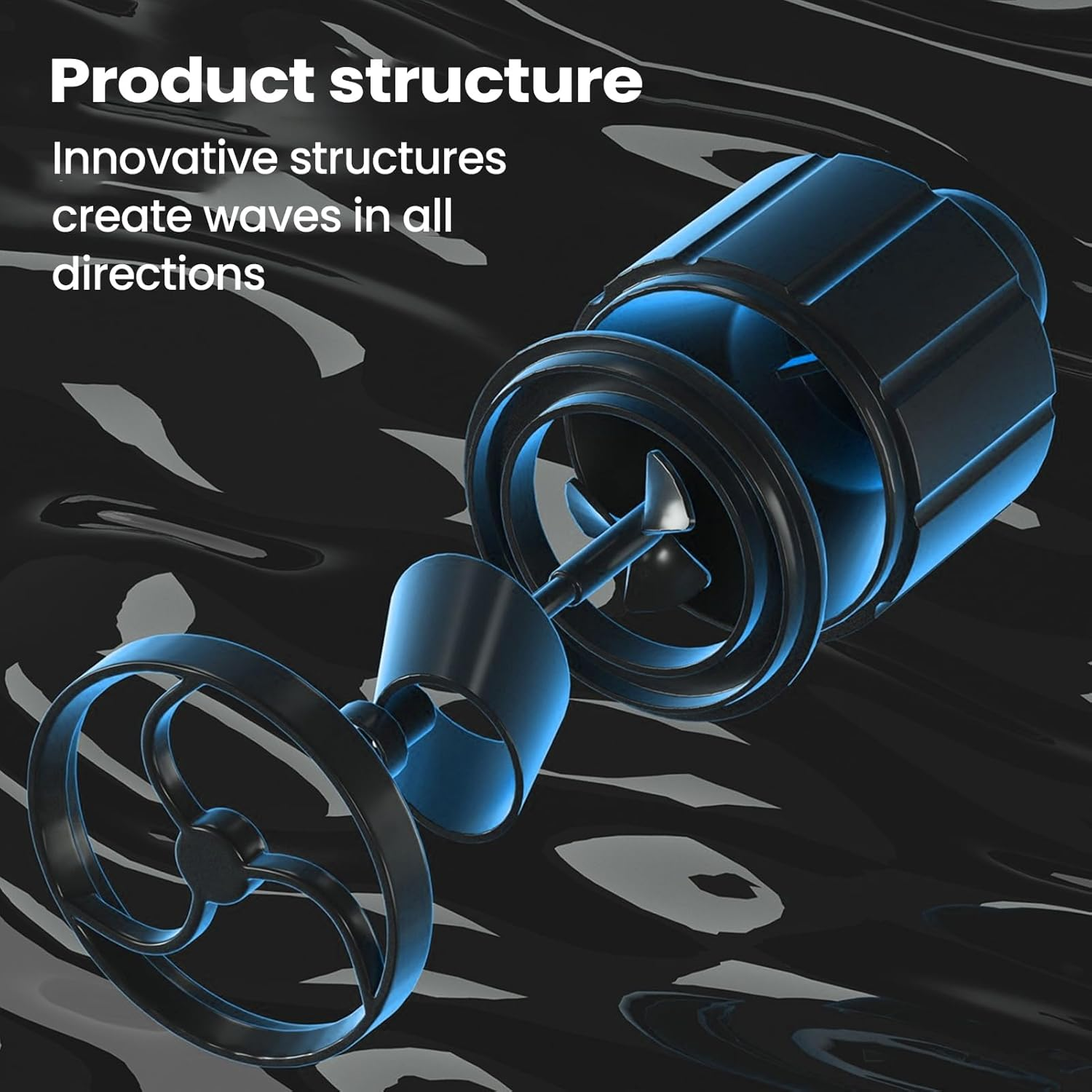 Power Heads for Aquarium | Glow Flow Controller,Fish Tank Circulation Pump,For Draining Change Oxygen Aeration Pond Saltwater Pool Bird Bath - Green image number 2