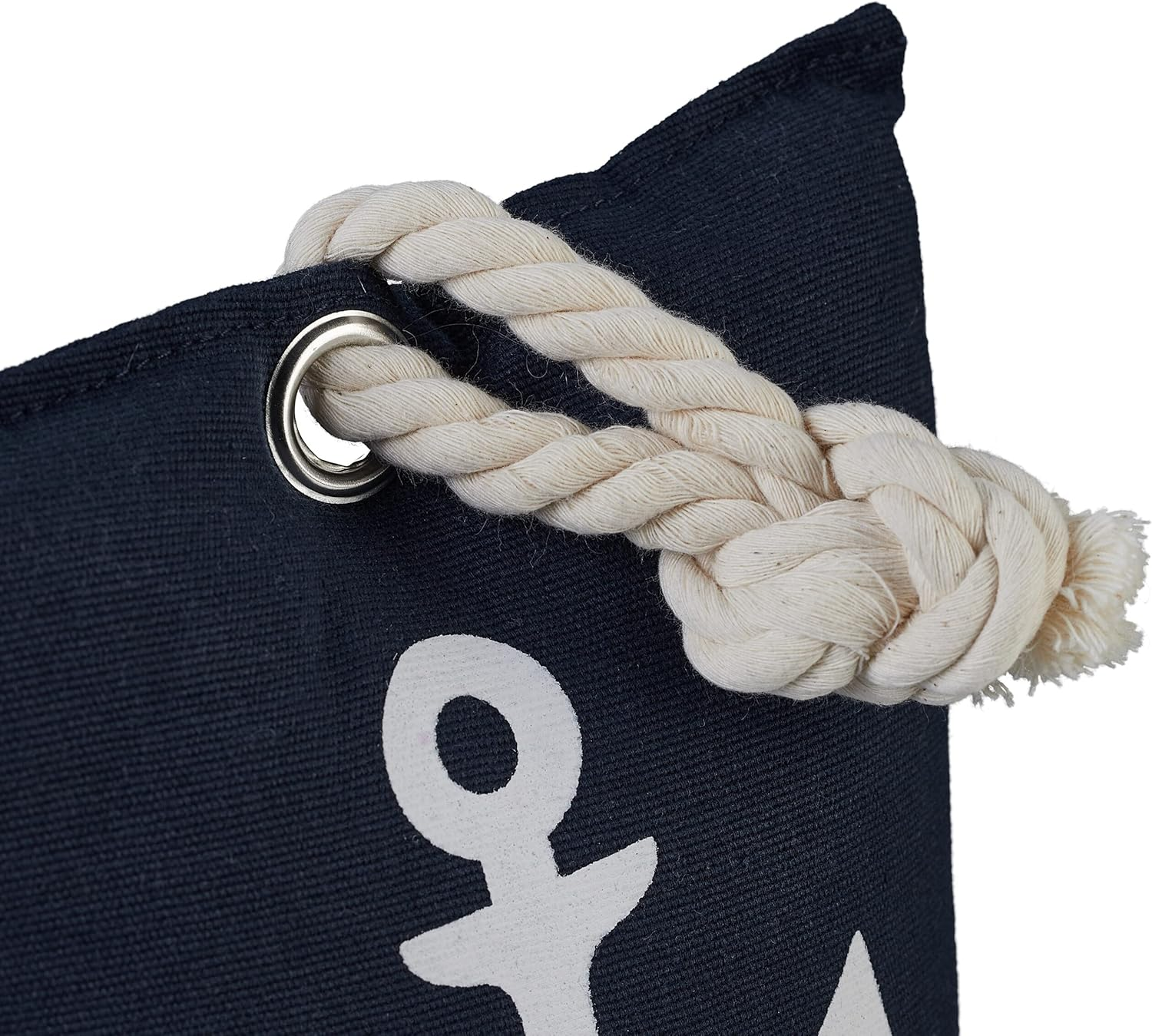 Relaxdays Door Stop Anchor Decorative Door Holder Sand Filling Floor Buffer Freestanding H X W X D: 28 X 18 X 9 Cm Blue/White image number 4