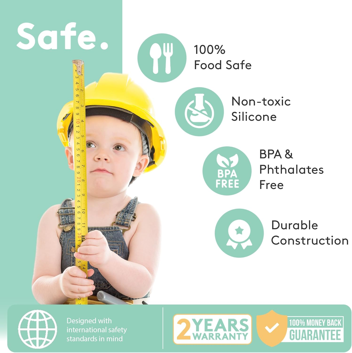 ROKA HARNESS Wipeable, Silicone Harness for Stokke Tripp Trapp - Replacement Straps for Baby Wooden Highchairs image number 3