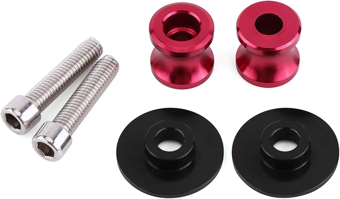 6, 8, 10Mm Motorcycle CNC Bracket Rear Swing Arm Bouple Sliders Stand Swingarm Bobins with Hard Anodized Finish for (8Mm Blue) image number 4