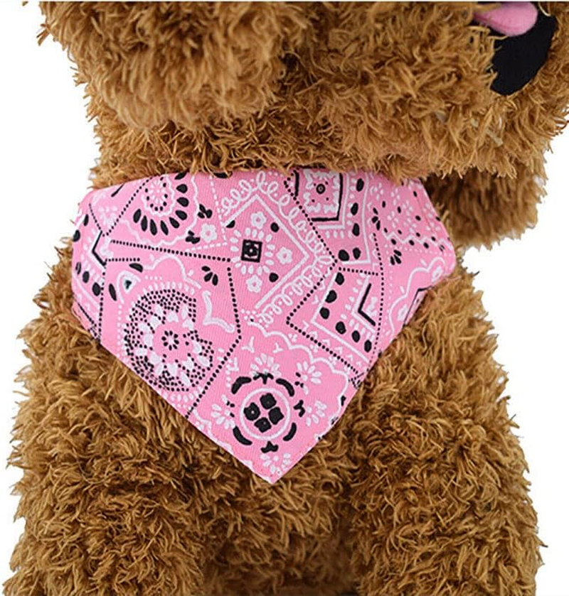 AIMALL Adjustable Pet Dog Bandana Collar, Triangle Scarf for Small to Medium Dogs & Cats, Decorative Neckerchief, Cotton & Nylon Material, S/M/L Sizes, Fashion Accessory image number 2