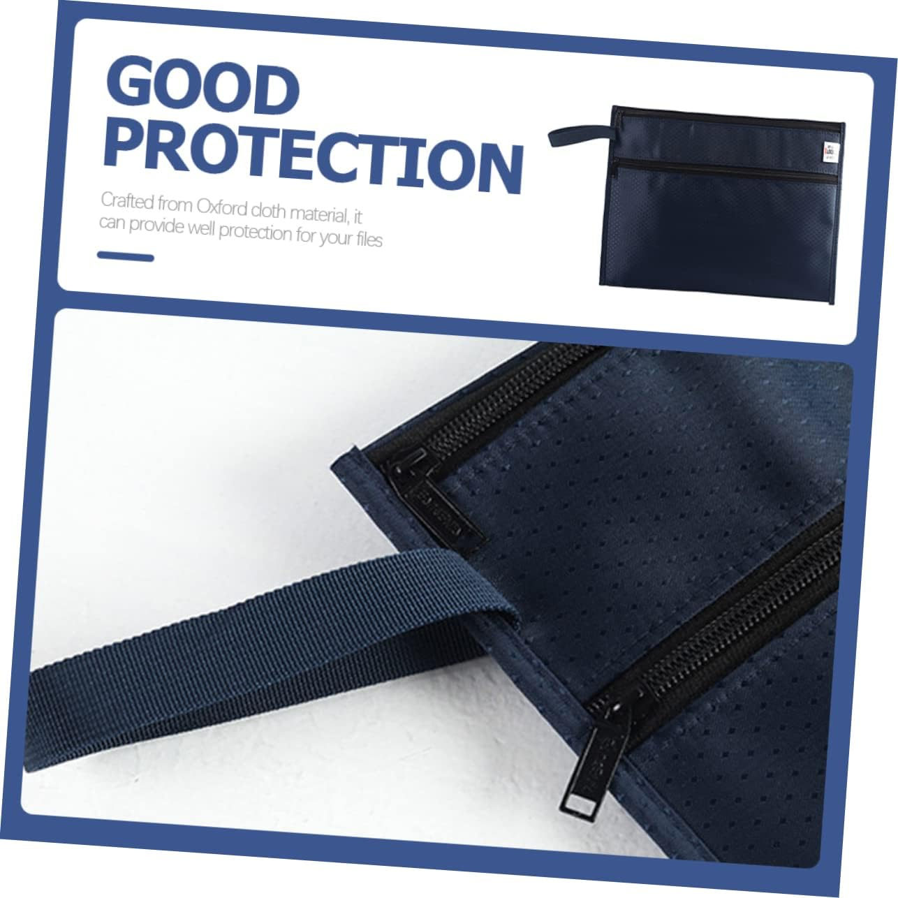 GETAJGHSD Portable Zipper File Bag Document Holder Pouch for Office and School Organization Oxford Cloth Easy Access to Important Papers