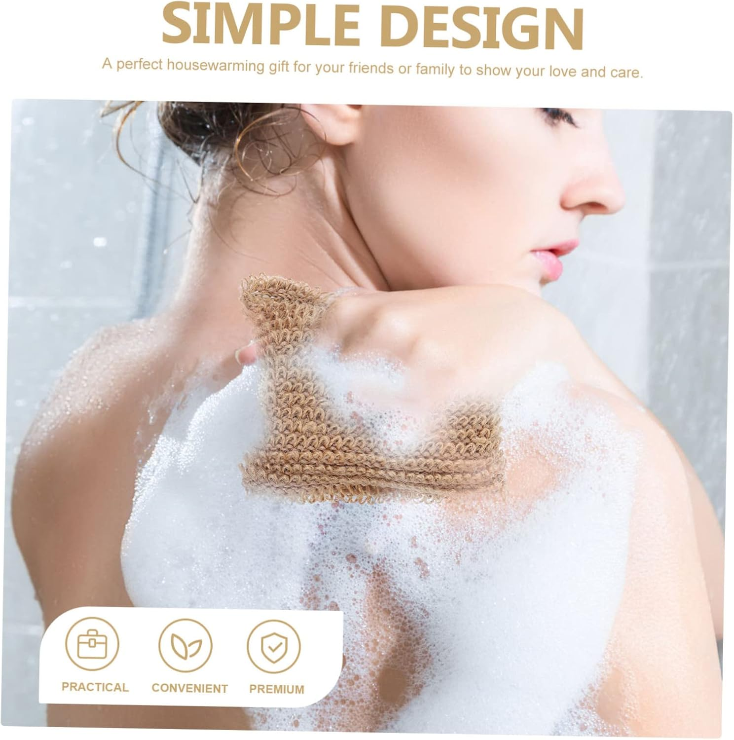 Vaguelly Jute Bath Ball Loofah Sponge Exfoliating Body Scrubber for Women Bulk Pack image number 2