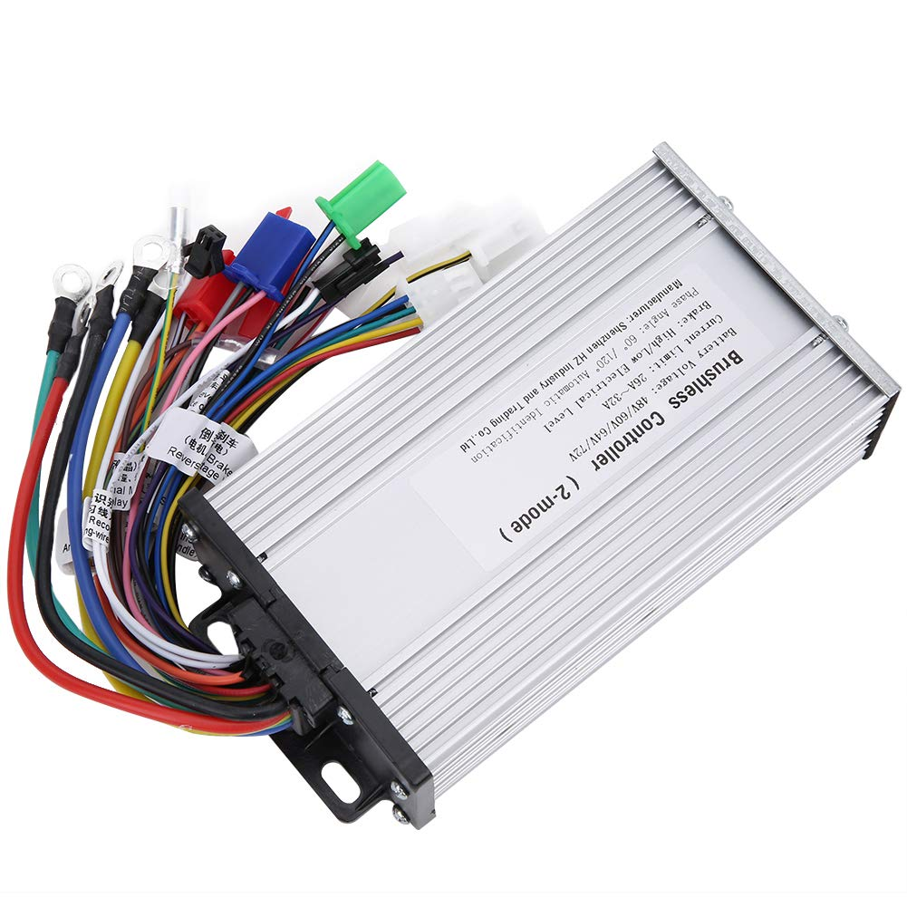 Motor Controller, 48V -72V Brushless Motor Controller, Professional Motor Speed Controllers, 12Tube Dual Mode Rectangula E‑Bike Motor Controller for Electric Scooter, Electric Bicycle image number 4