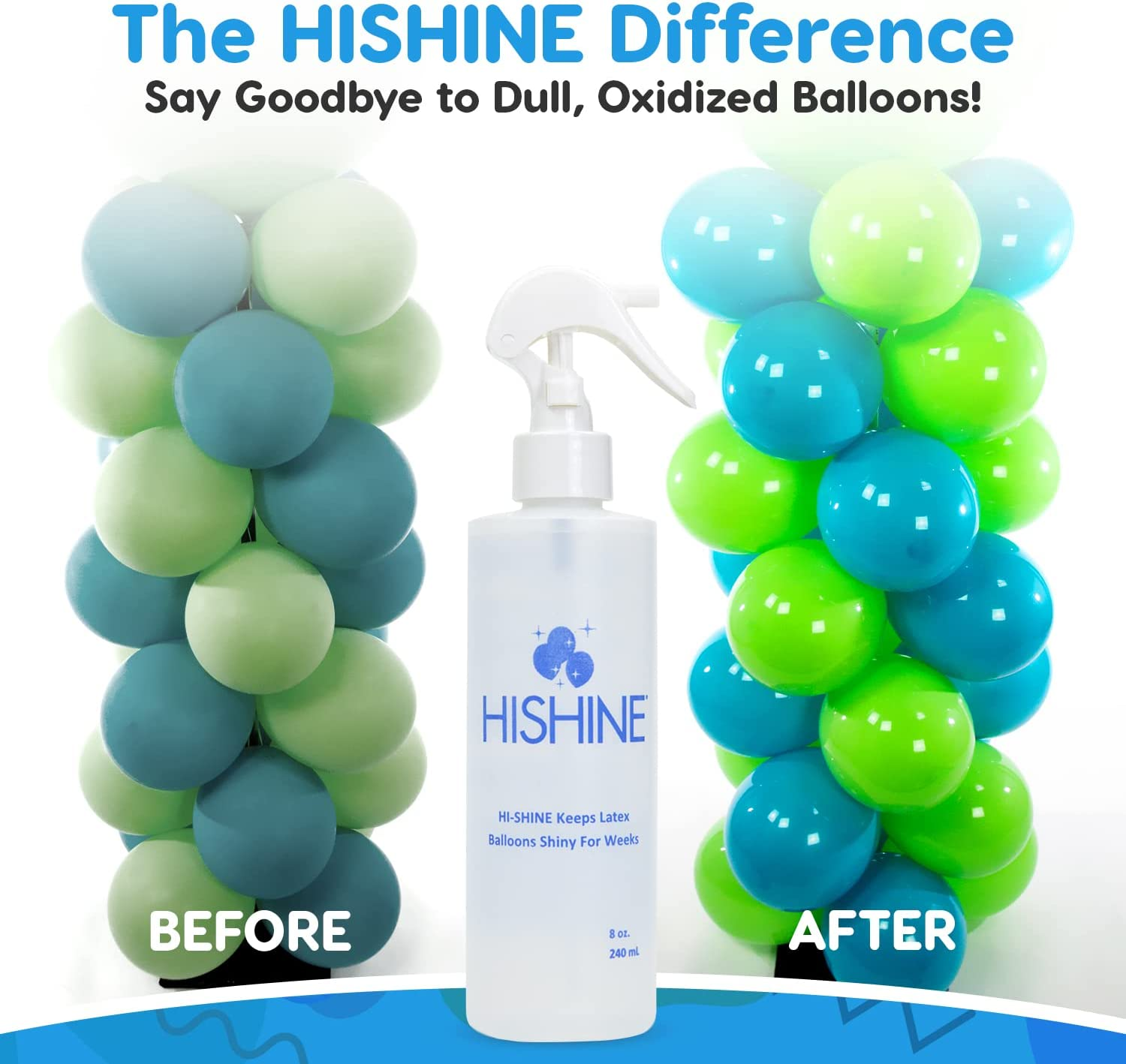 Hi-Shine Balloon Spray 8 Oz - Instant Gloss & Vibrant Finish - Enhance Party Decor - Birthdays, Weddings, Special Events - Easy Application - Long-Lasting Results - Elevate Your Celebration image number 4