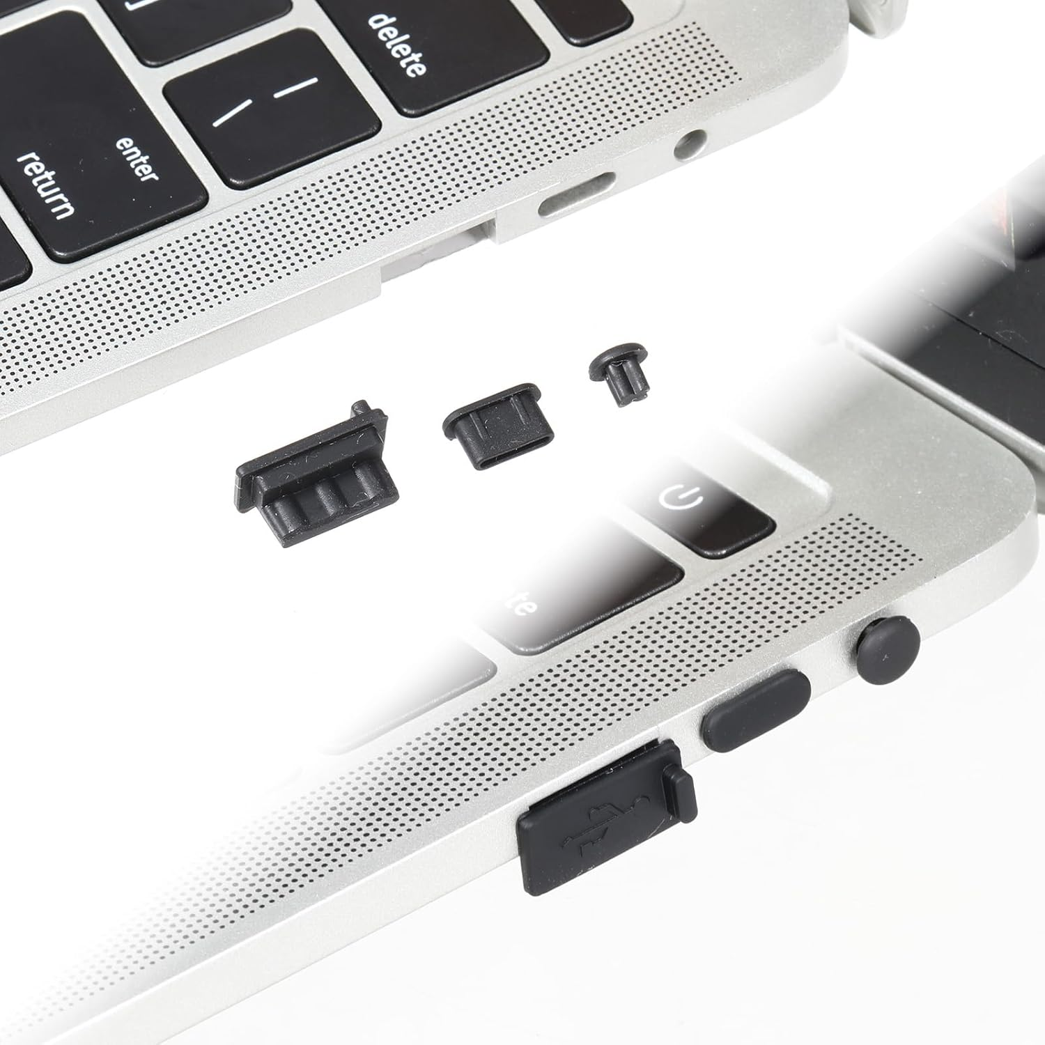 Pack of 35 7 Types USB Protective Cap, USB Port Covers, Silicone USB Dust Protection Port Plug, Silicone USB Cap Connector Stopper for USB, USB C, RJ45, HDMI, SD Port, Headphone Jack, Audio Port image number 6