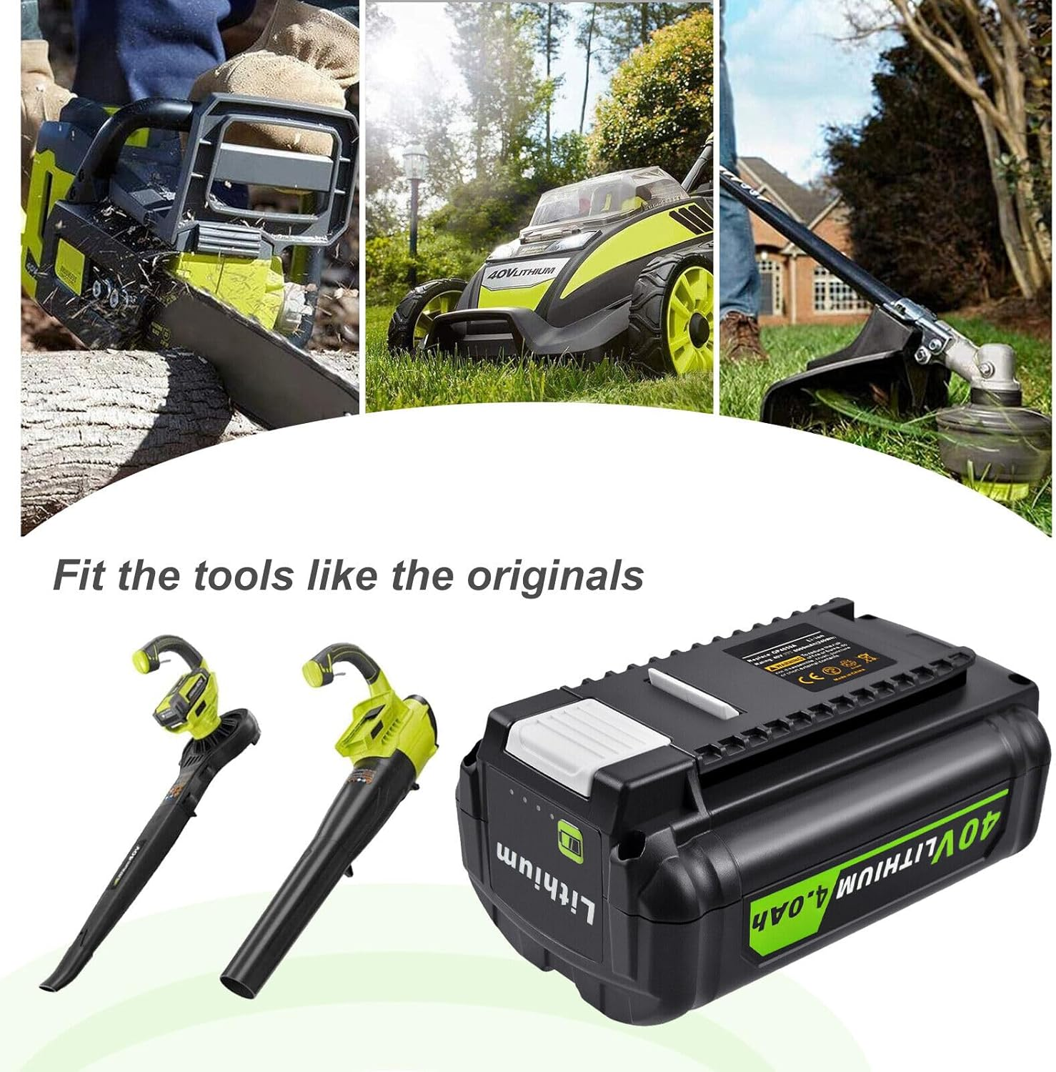 For Ryobi 36V 4.0Ah Battery & Charger BPL3626D BPL3640D BPL3640D2 BCL3620 BPL3650 image number 1