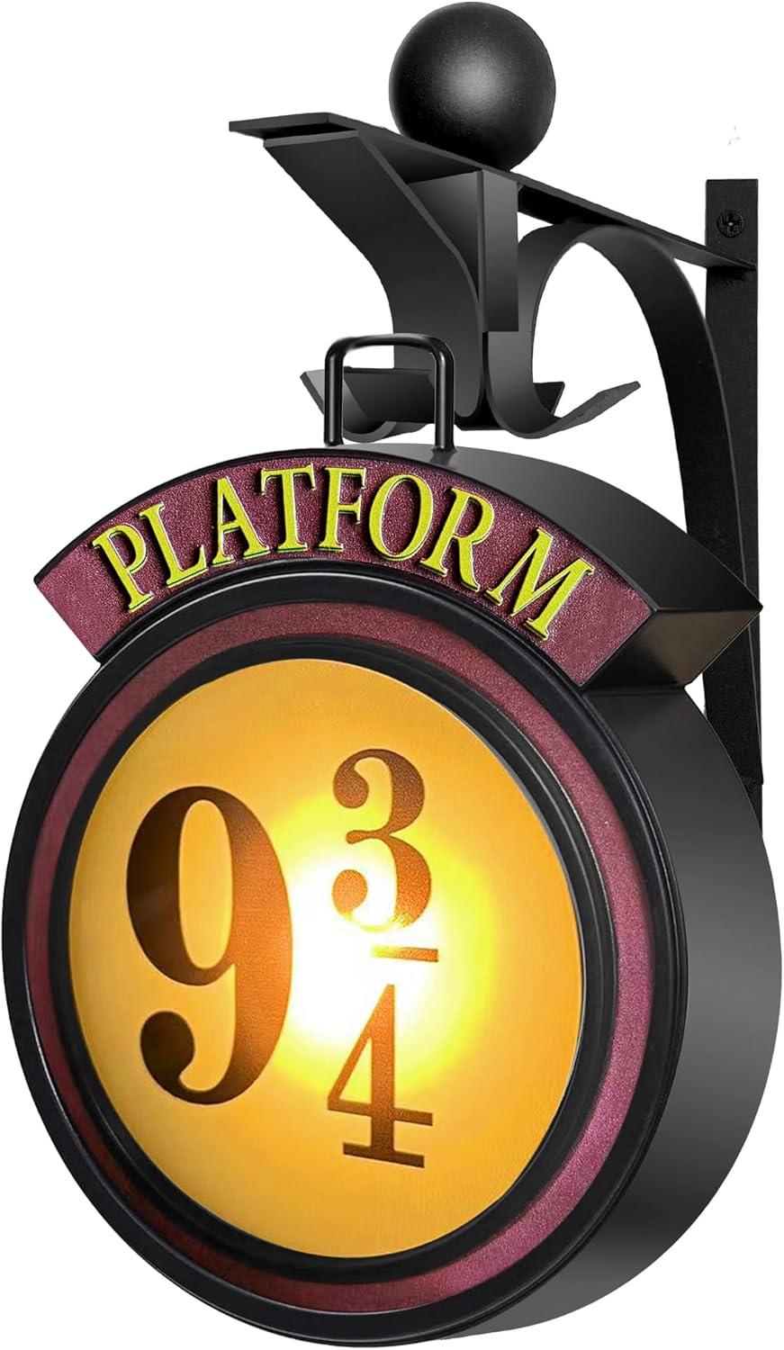 Harries Potter Hanging 9 3/4 Night Light Vintage 9 3/4 Sign Wall Lamp, Home Room Decor image number 1