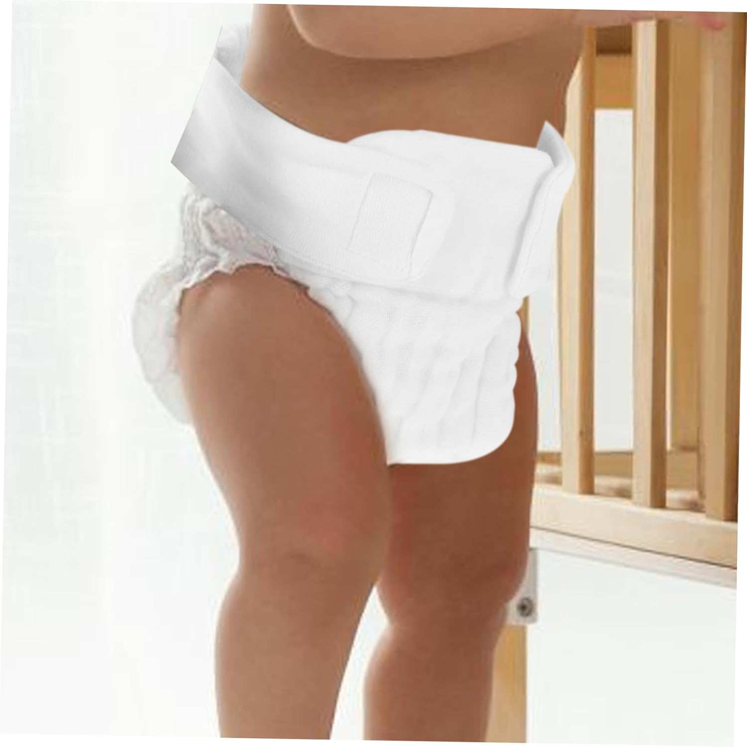 3Pcs Cotton Diapers Diaper Pants Newborn Organic Washable Cloth for Boys Girls for Home and Travel Use image number 3