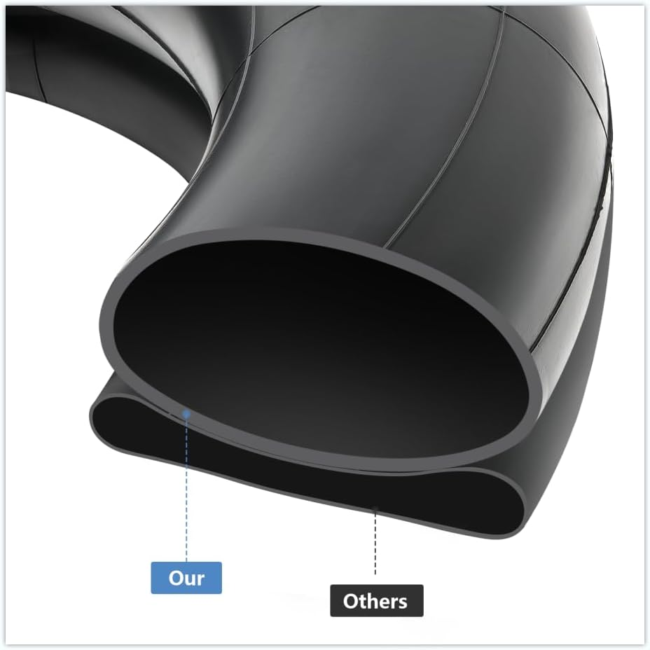 Paowin 2 Pcs 4.10-6 Tube,3.50-6 Tube,Tr87 Bent Valve,4.10/4.00/3.50-6 Heavy Duty Wheelbarrows Inner Tube,Compatible with 4.10-6 4.00-6 3.50-6 Hand Truck/Wheelbarrow/Lawn Mower Tire,Pt-025 image number 2