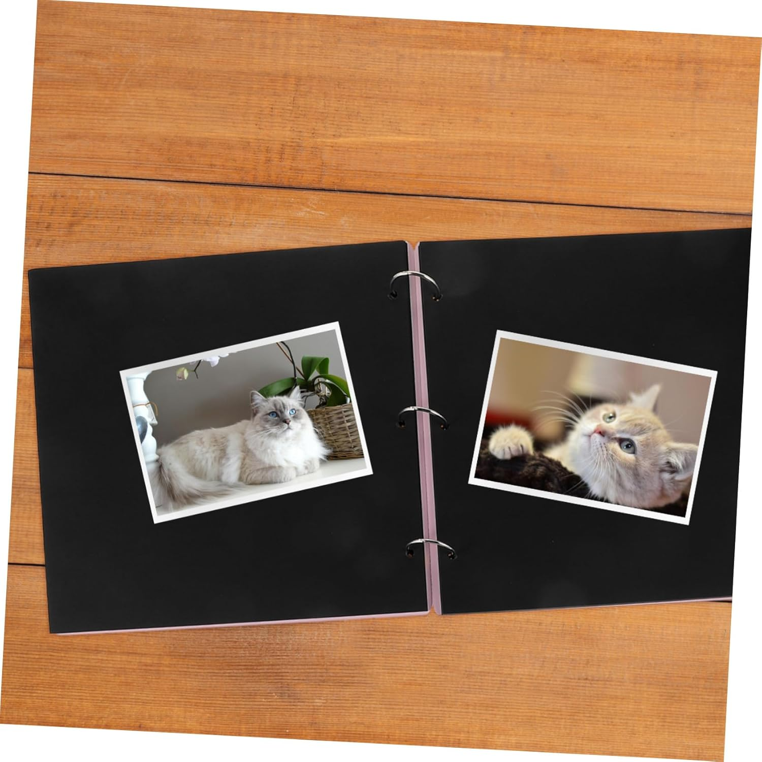 Luxshiny Hollow Heart Wooden Photo Album Diy Blank Scrapbook for Weddings Birthdays and Special Moments Rustic Design Smooth Finish for Easy Use and Creative image number 2