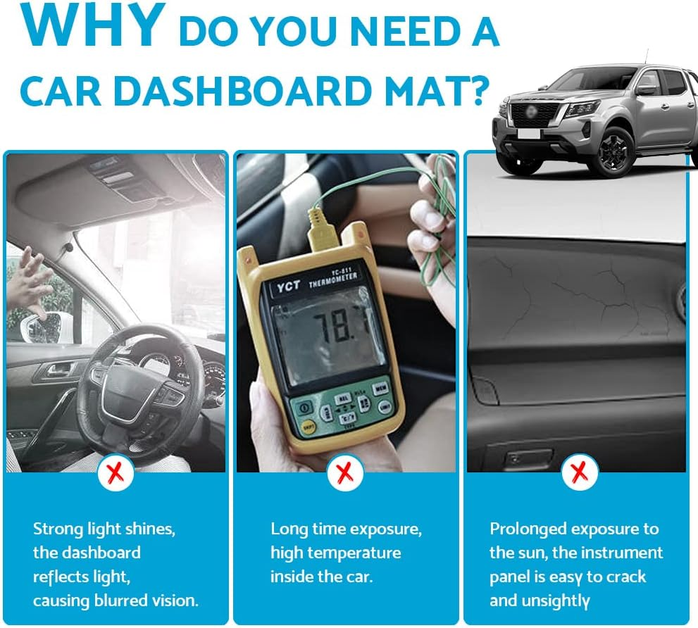 MAX COOL Dash Mat Suitable for MG4 Electric 2023-On Black Non-Slip Dashboard Mat