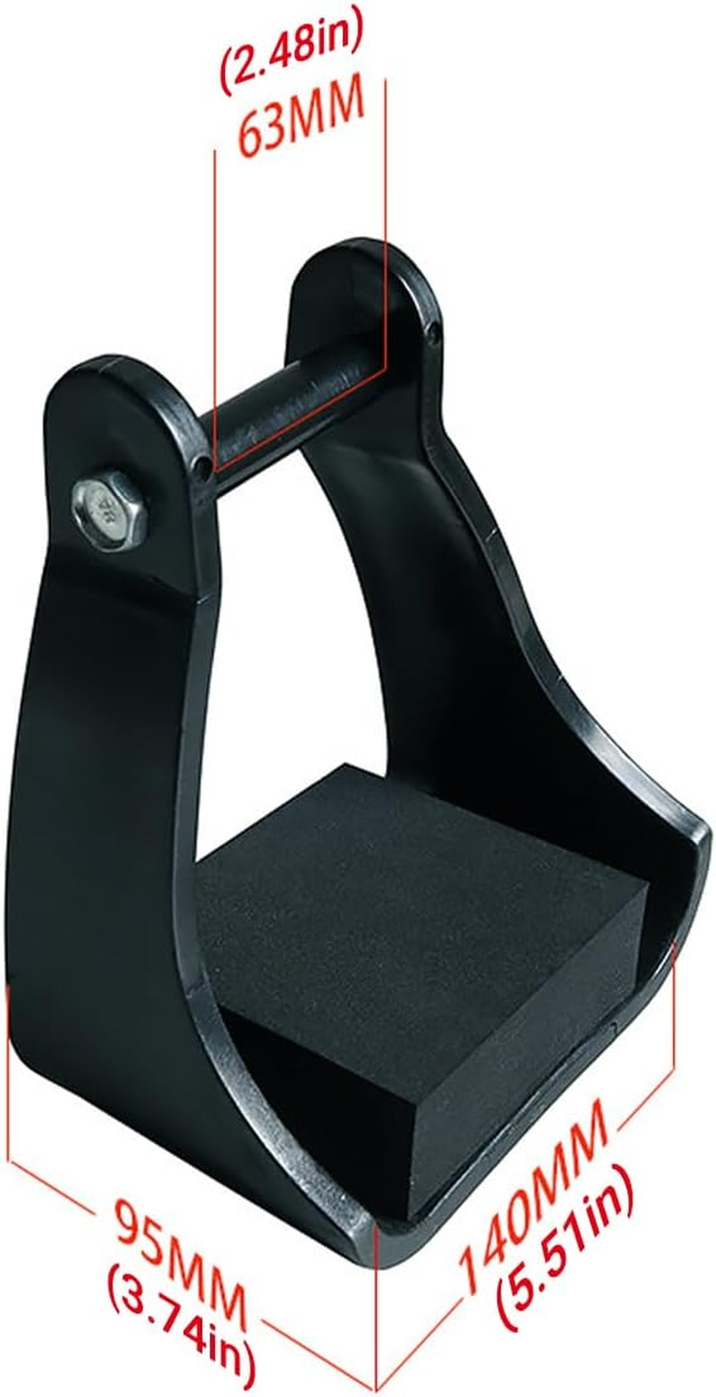 AIMALL 2Pcs Adult Western Stirrups with High-Density Foam Tread, 3.74&times;5.51In POM Plastic Riding Stirrups, Lightweight Anti-Slip Foot Support for Equestrian Saddle image number 4