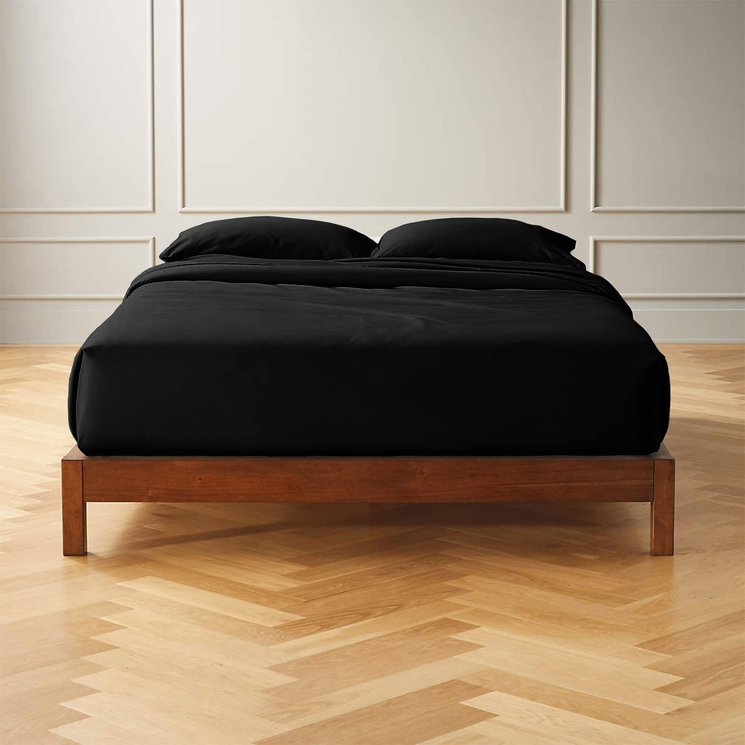 California King Sheet Set 1000 Thread Count Softest 100% Egyptian Cotton, 4-Piece [Flat, Fitted, Pillowcase] 1000-TC Hotel Quality Bedding, 16'' Deep Pockets, Sateen Weave - Striped Light Blue