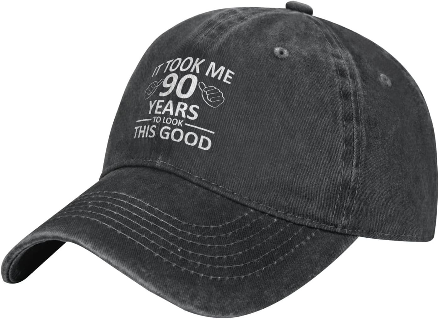 FLALORI It Took Me 90 Years to Look This Good Hat for Men Baseball Hat Graphic Hat image number 3