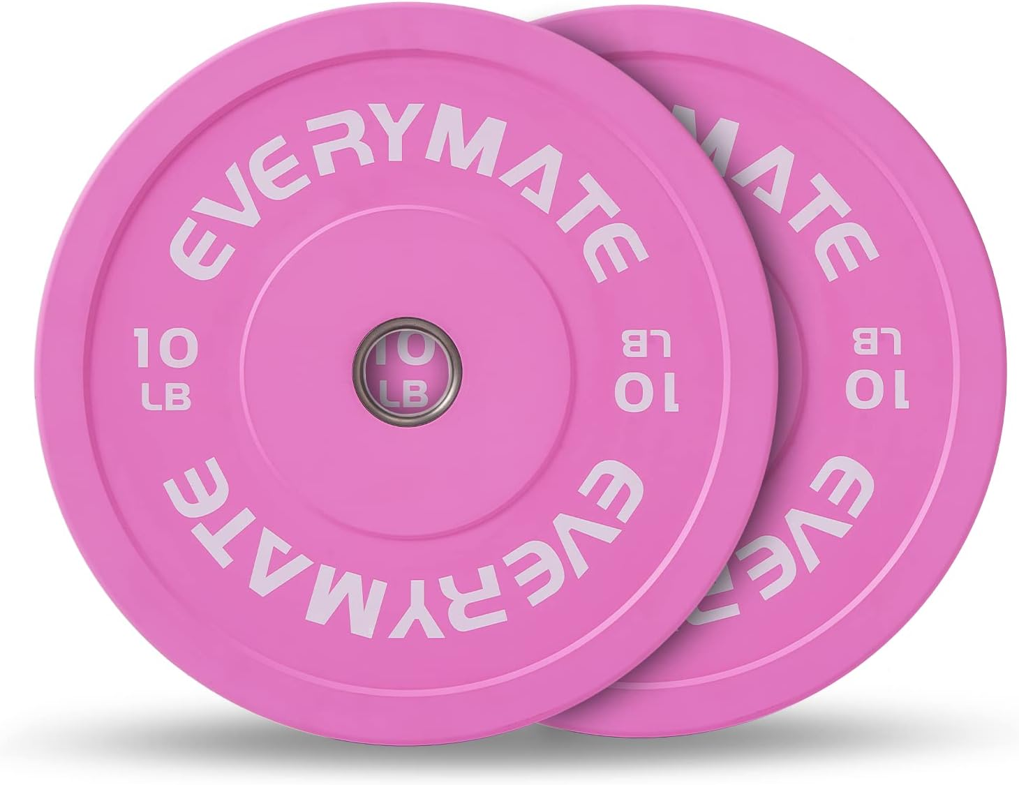 EVERYMATE Change Weight Plates 1.25LB 2.5LB 5LB Set Fractional Plate Olympic Bumper Plates for Cross Training Bumper Weight Plates Steel Insert Strength Training Weight Plates