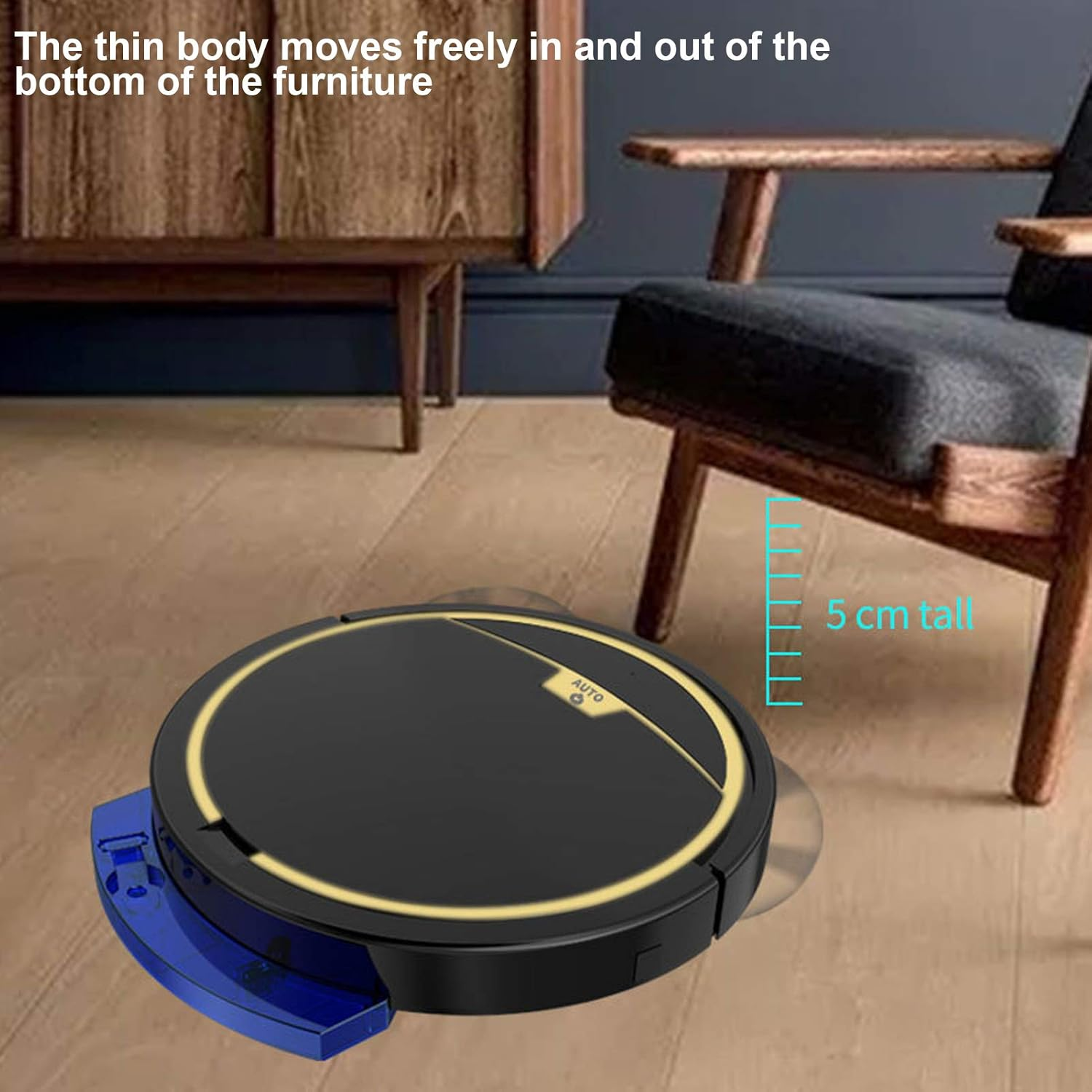 Bewinner Robot Vacuum Cleaner, Smart Cleaner with Remote Control, 2800Pa Suction Power Cleaner, for Cleaning Dust and Hair for Home image number 1