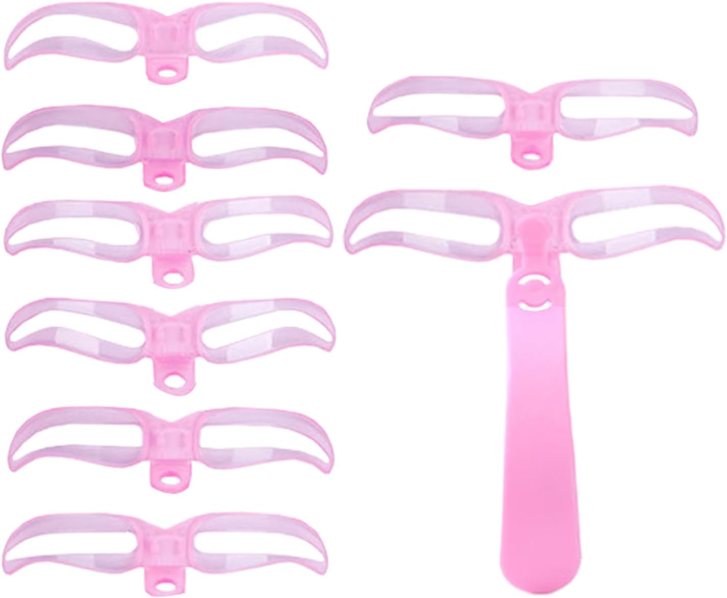 Eyebrow Stencils | 8-Styles Eye Brow Shaper Set | Washable Portable Eyebrow Templates for Makeup Travel Daily Use Party