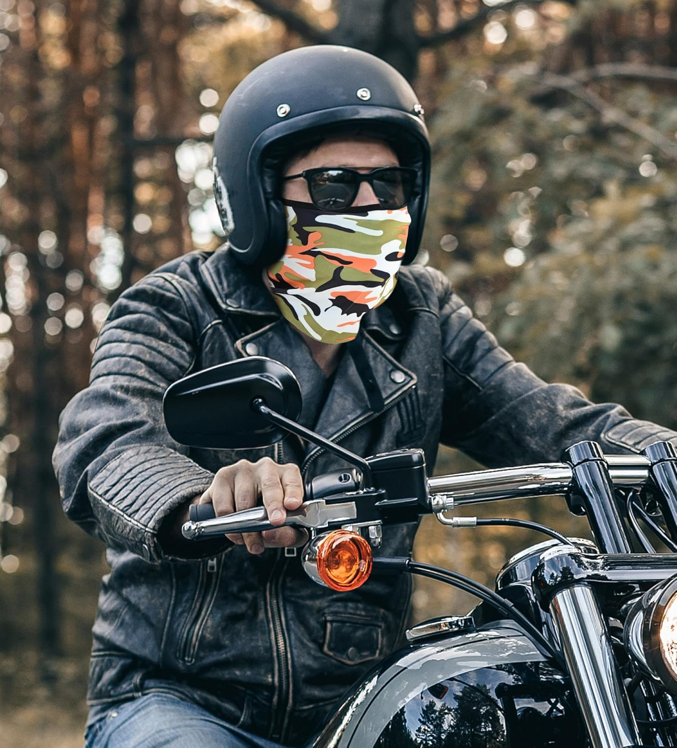 YBVABE Balaclava Face Mask - Neck Gaiter Adjustable, Windproof, UV Protection Hood, Summer Cooling, for Skiing, Snowboarding, Motorcycle Breathable Ice Silk Motorcycle Scarf for Men & Women image number 1