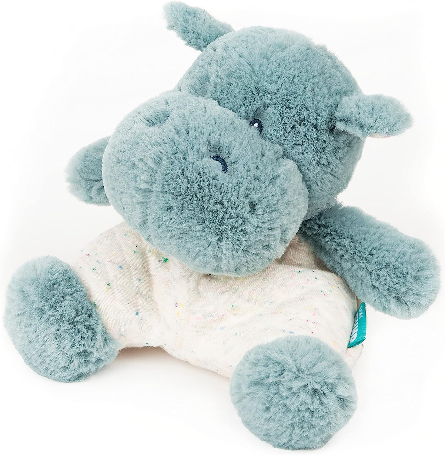 Gund Oh so Snuggly Hippo Stuffed Animal Plush Toy, Small image number 4