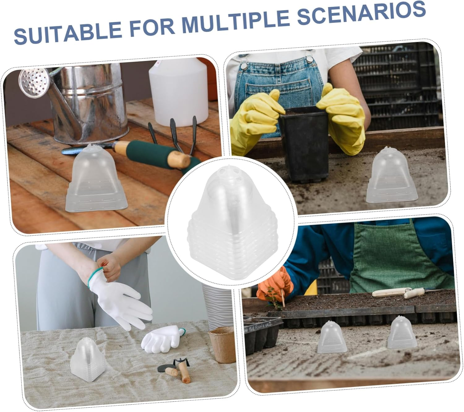 BCOATH 6Pcs Winter Plant Covers Frost Covers for Outdoor Garden Supply Bird and Creature Protection image number 5