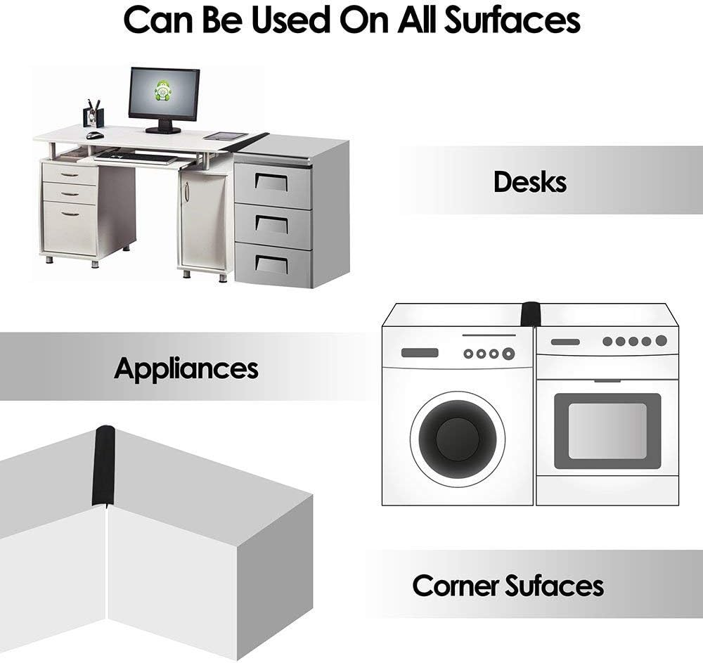 2PC Set Silicone Stove Gap Cover Guard Spill Seal Slit Home Garden Kitchen Accessories Kitchen Cooktop Counter Strip 21Inch (21 Inch, White) - White image number 4