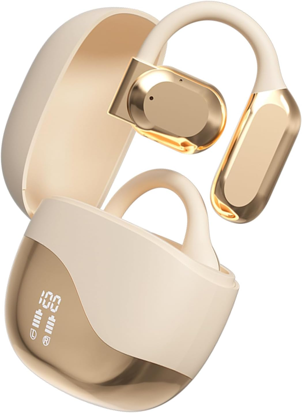 Vroomoto AI Language Translator Earbuds Real Time Open Ear Translation Headphones Support 144 Languages Wireless BT Earphones for Travel Business image number 1