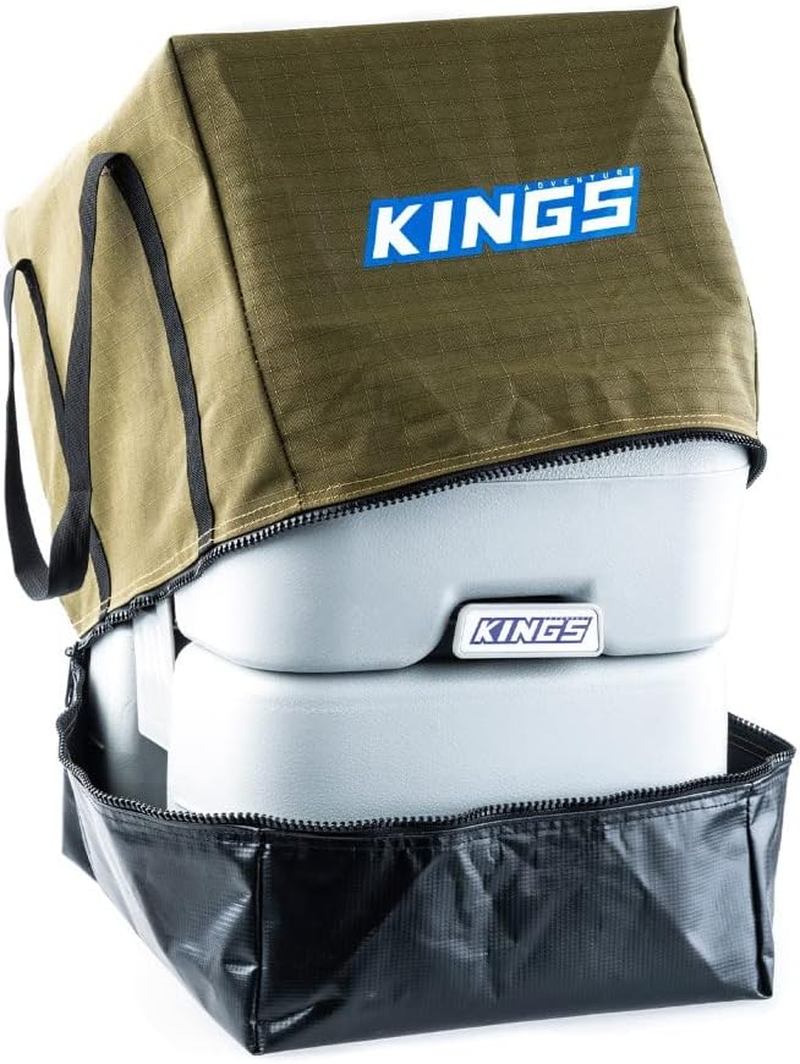 KINGS Portable Camping Toilet Canvas Bag 400GSM Heavy Duty Straps PVC image number 1