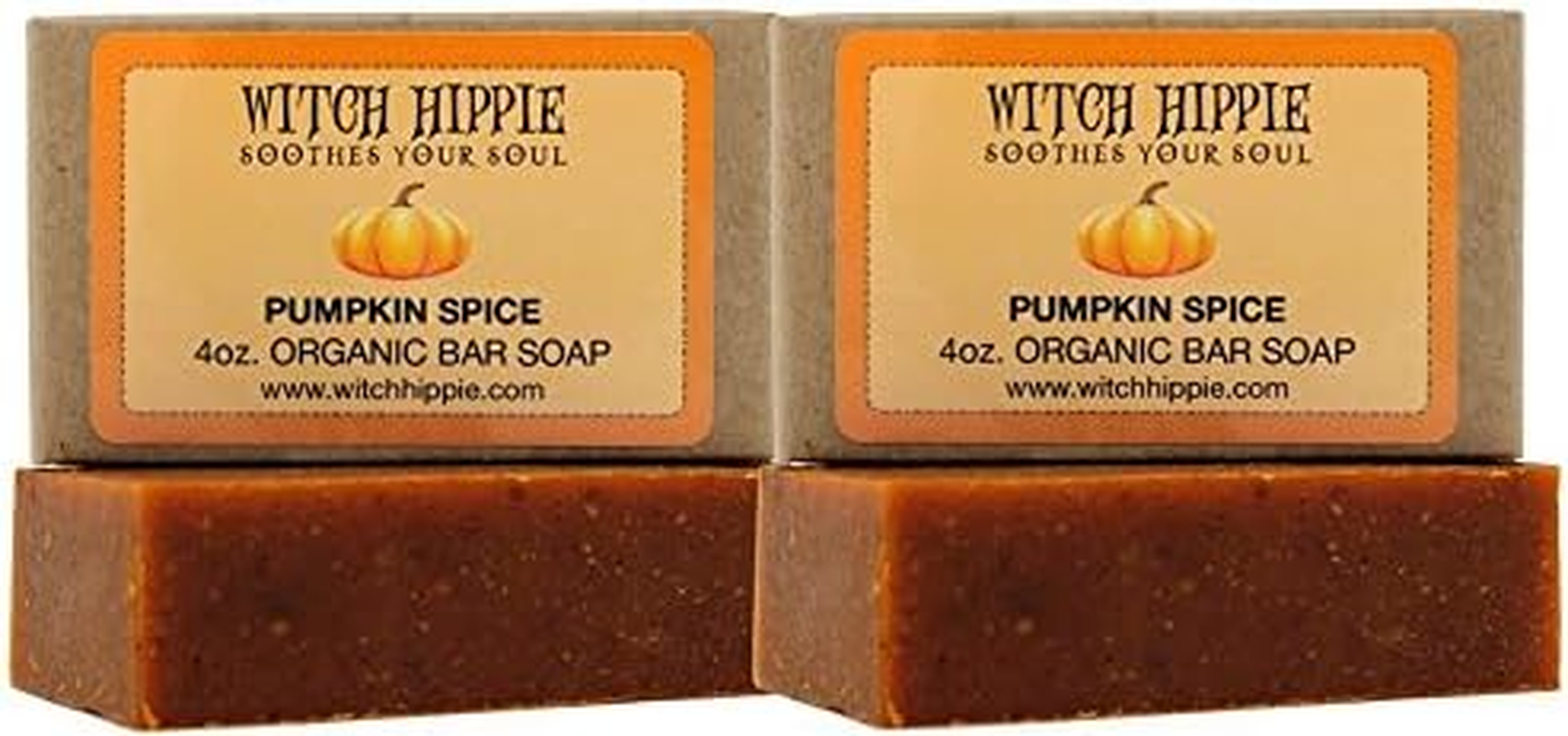 Pumpkin Spice 4Oz Orgainic Bar Soap 2 Pack by Witch Hippie image number 1