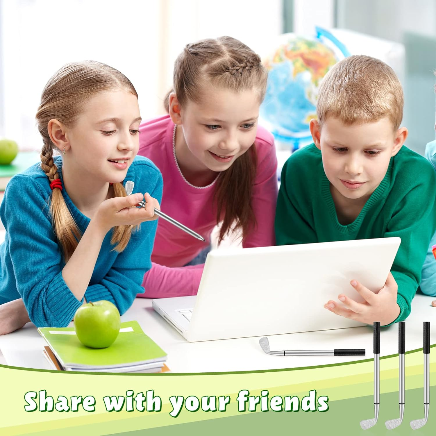 Yaomiao 25 Pieces Golf Ballpoint Pen Mini Golf Clubs Decorative Funny Sports Ergonomic Pen Club Props Black Ink for Students Coworkers Office Stationery Supplies image number 4