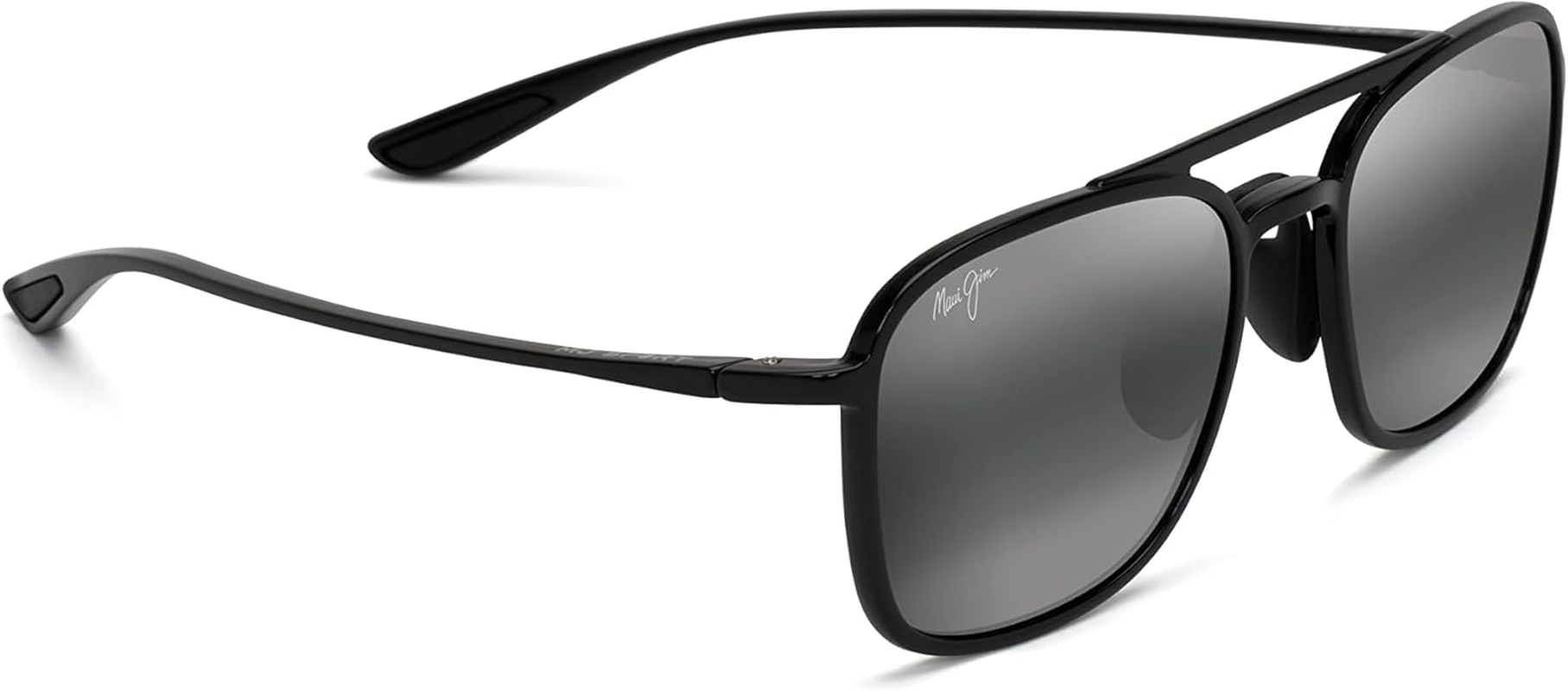 Maui Jim Unisex Keokea Polarised Sunglasses - Black Grey/Neutral Grey image number 5