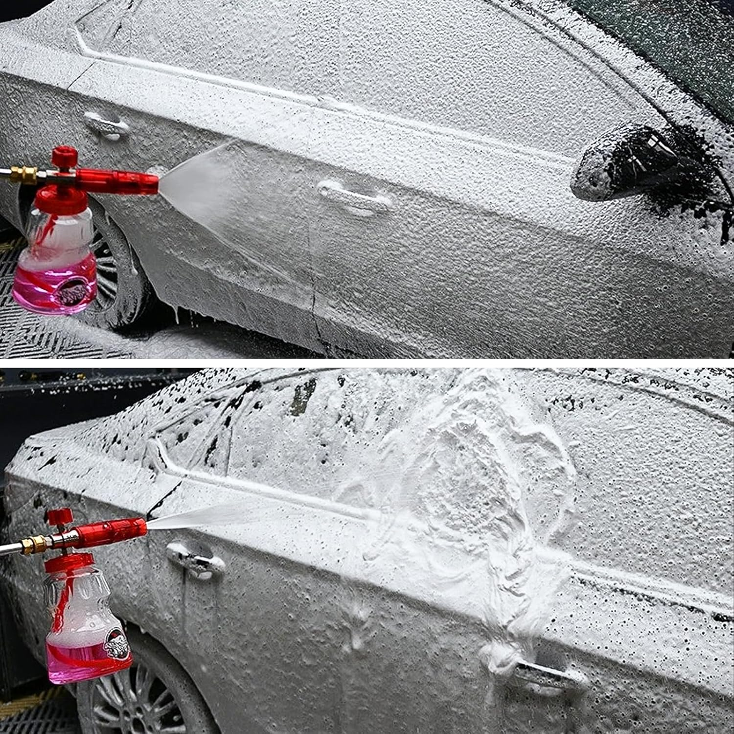 BEAR FORCE Pressure Washer Spray Gun M22- Id14Mm with 6.35Mm Quick Connect Snow Foam Lance & 5 Spray Tips & Clip Nozzle Holder & Converter, Car Wash for Bosch Nilfisk for STIHL image number 4